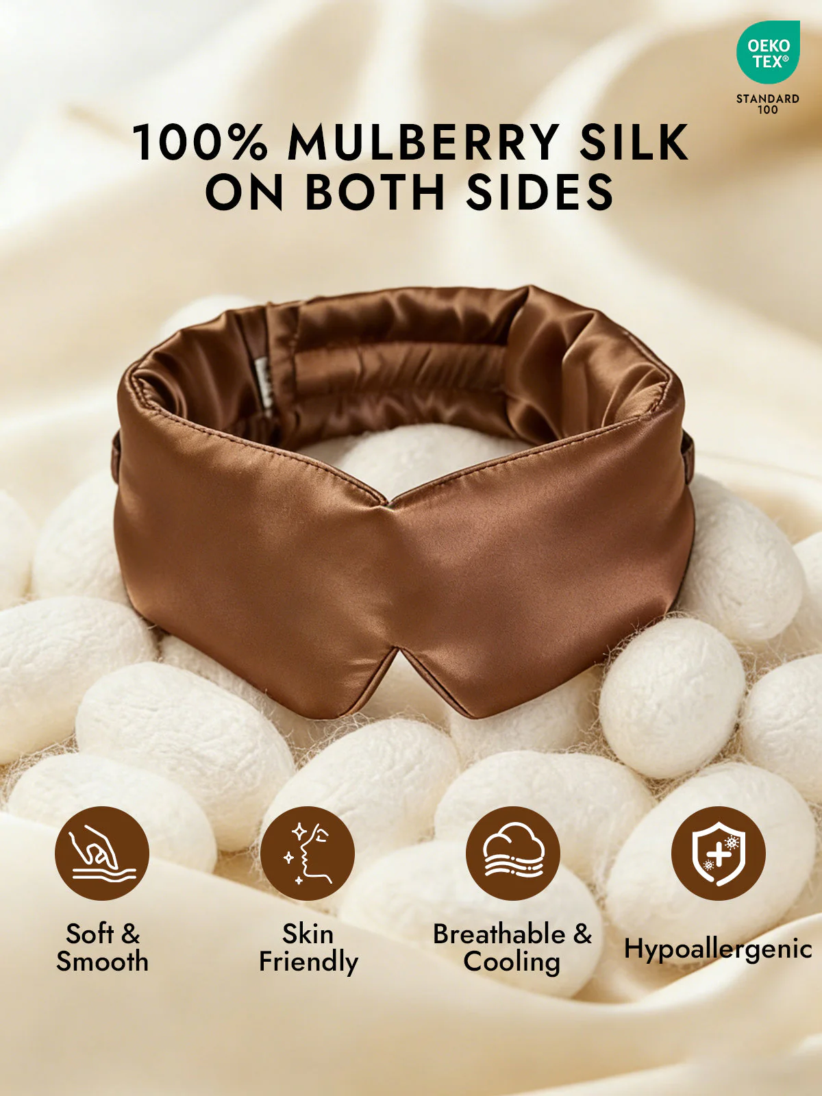 Elegant One Piece Silk Sleep Eye Mask - Image 74