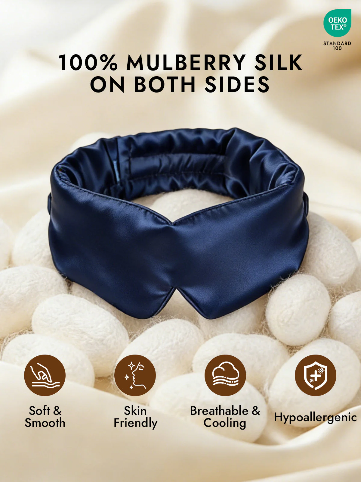 Elegant One Piece Silk Sleep Eye Mask - Image 8