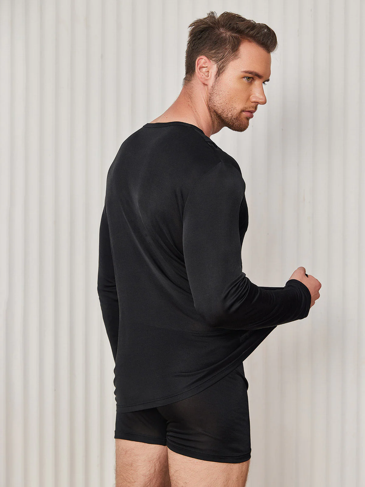 Mens Fashion Silk Jersey Tee - Image 15