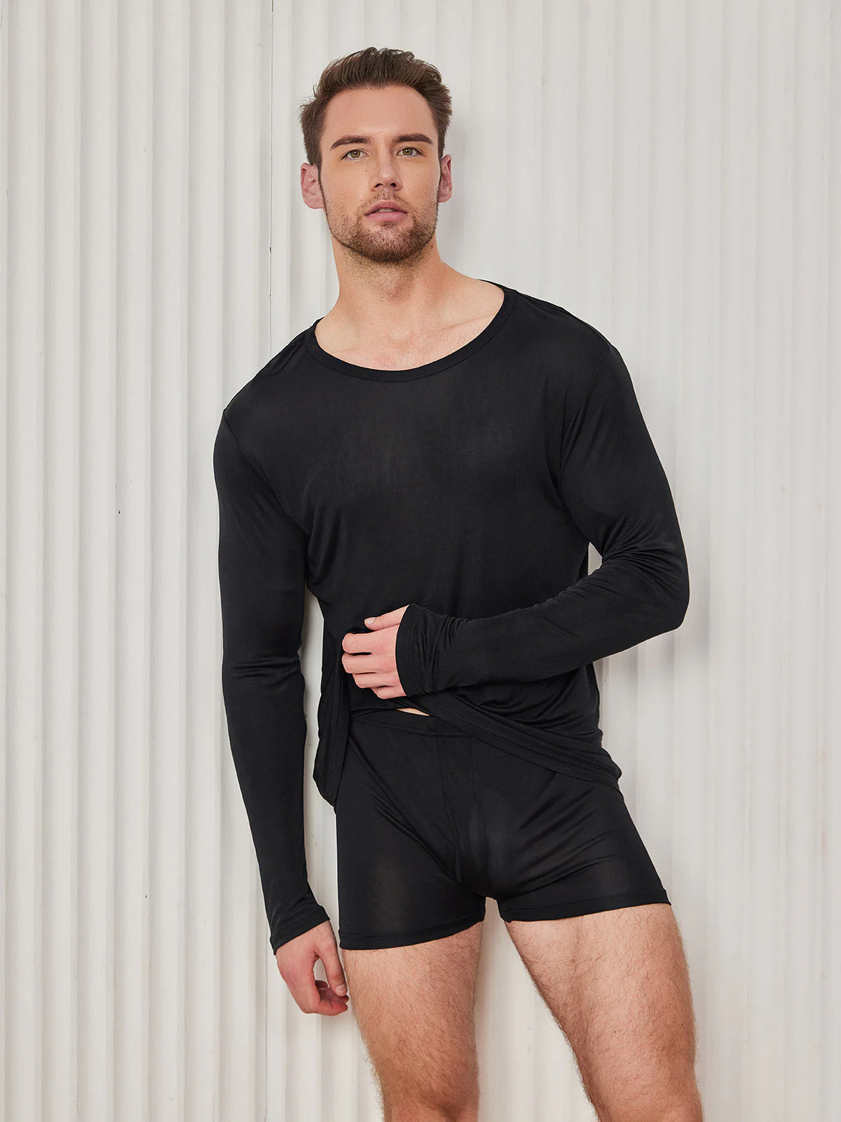 Mens Fashion Silk Jersey Tee - Image 16