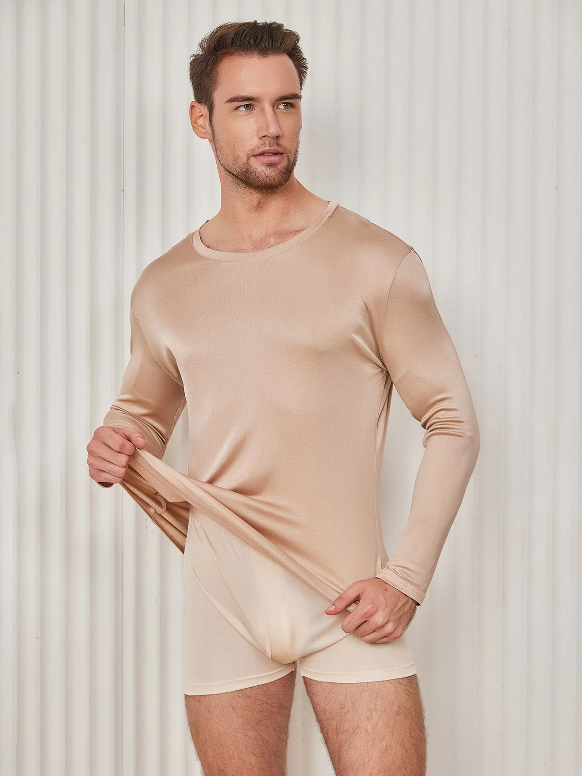 Mens Fashion Silk Jersey Tee - Image 21