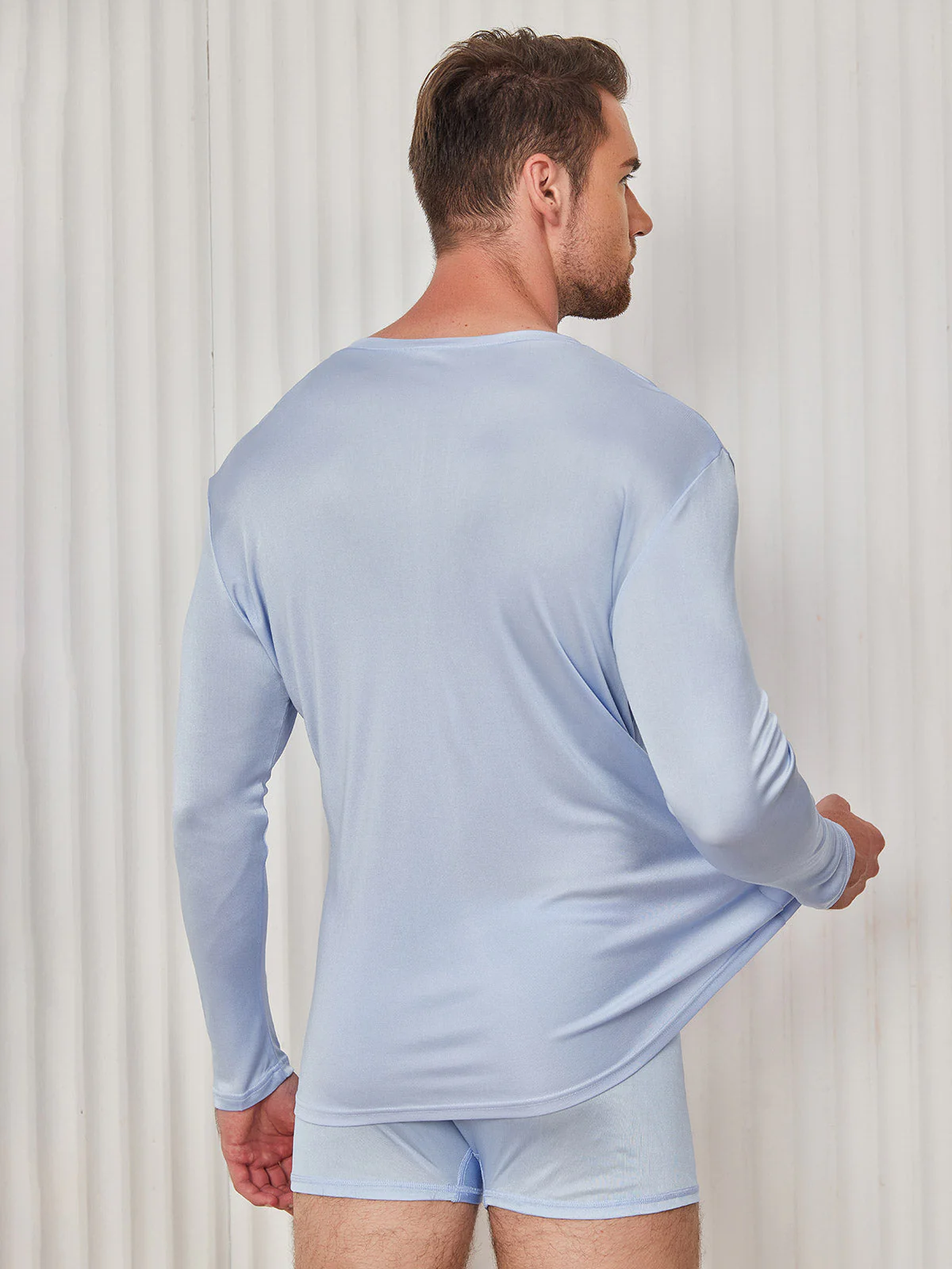 Mens Fashion Silk Jersey Tee - Image 24