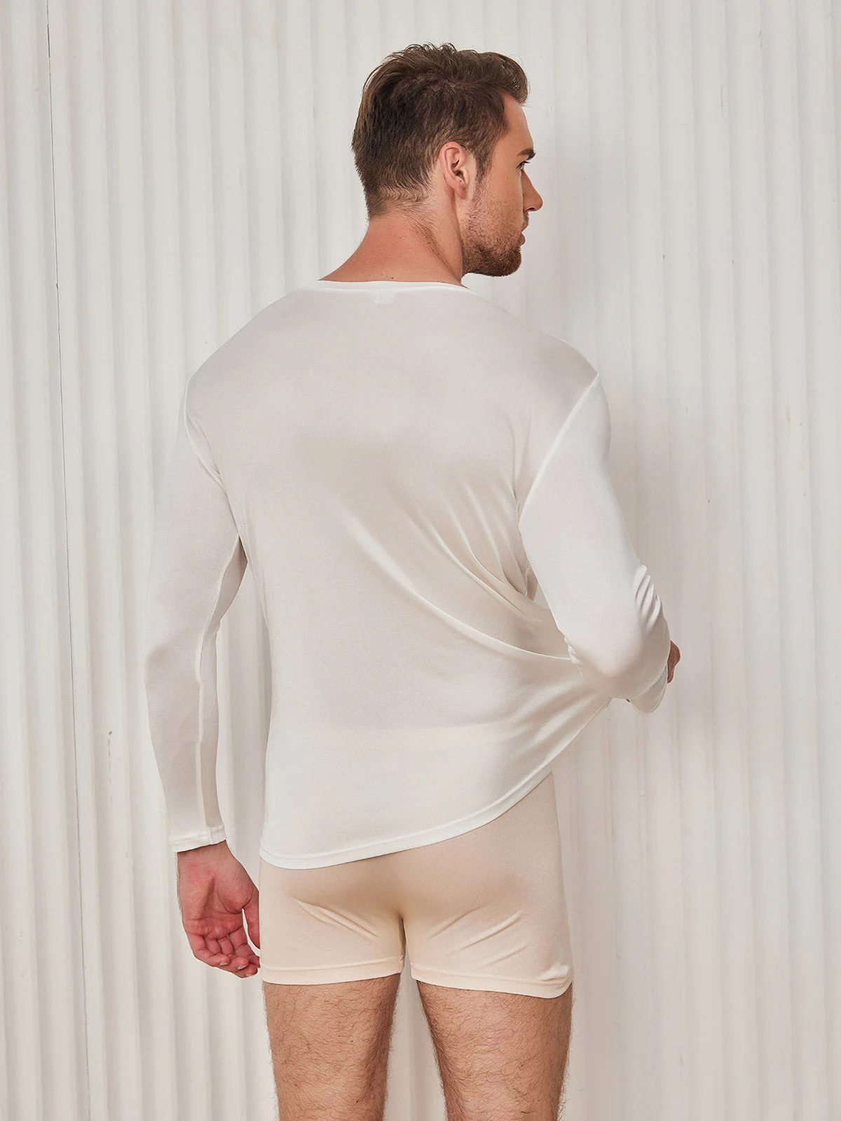 Mens Fashion Silk Jersey Tee - Image 7