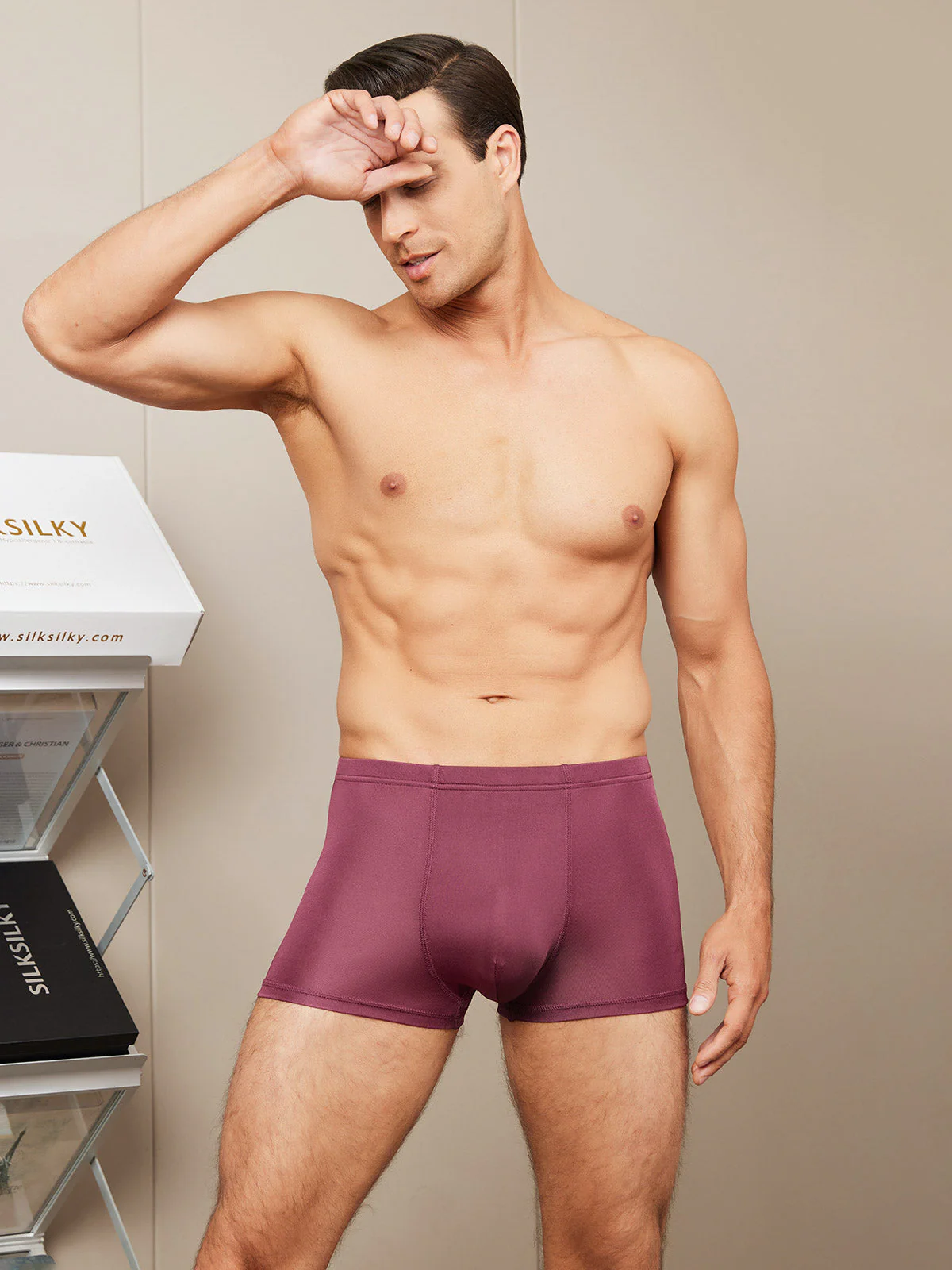 Men‘s Pure Silk Boxer Briefs Underwear - Image 14