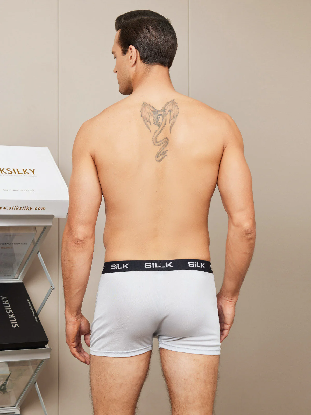 Men‘s Ultra Soft Comfy Pure Silk Boxer Underwear - Image 19
