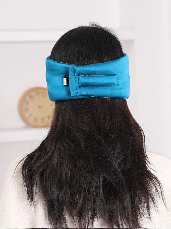 One Piece Silk Sleep Eye Mask With Velcro - Image 11