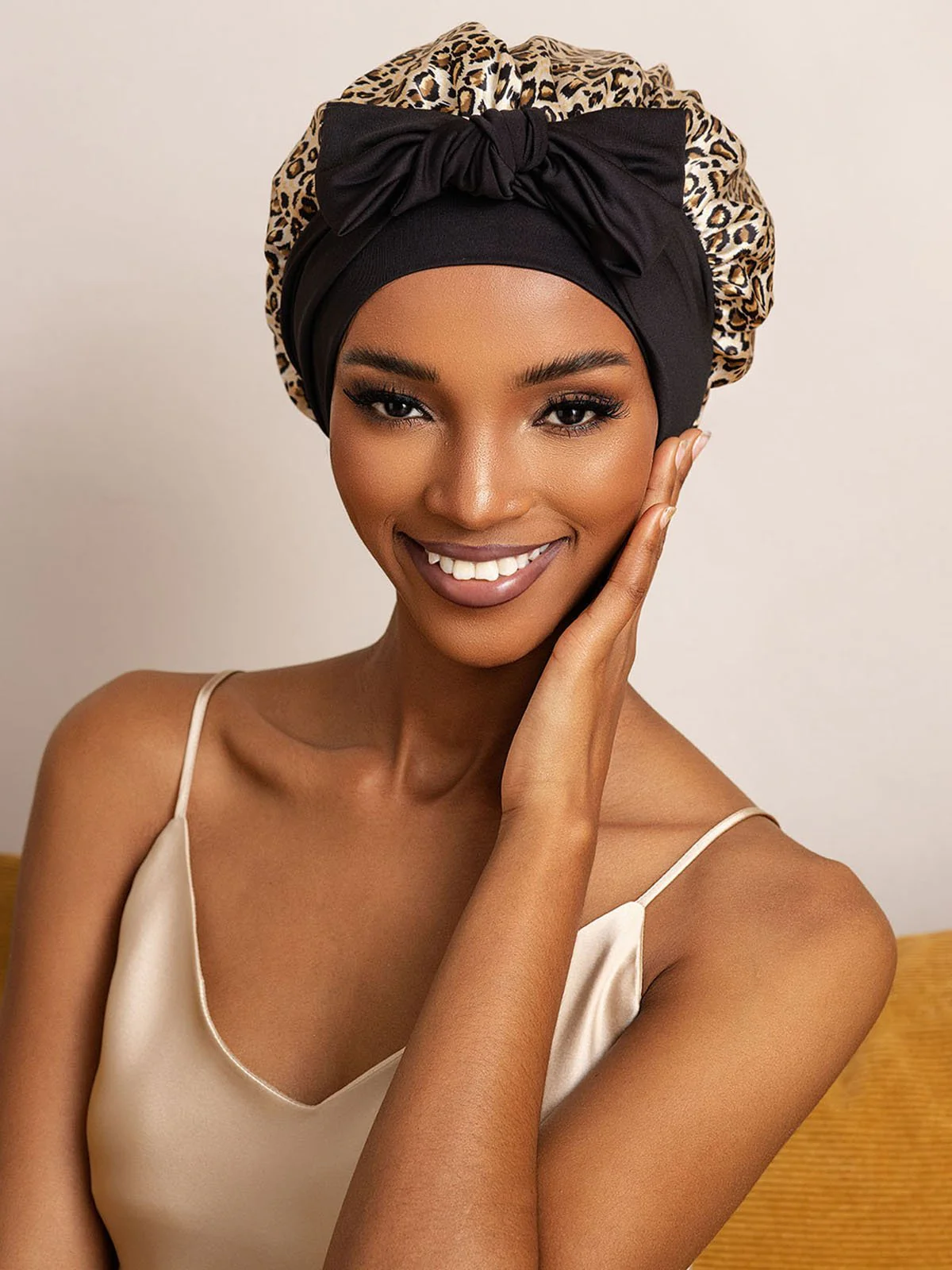 Pure Silk Bowknot Tie Bonnet - Image 13