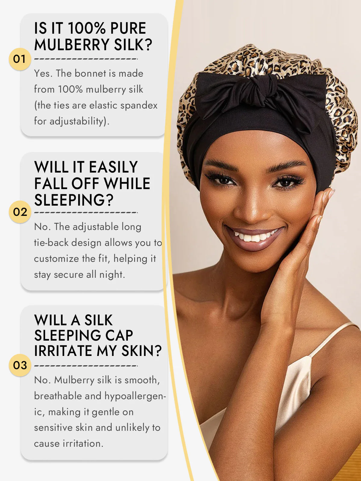 Pure Silk Bowknot Tie Bonnet - Image 18
