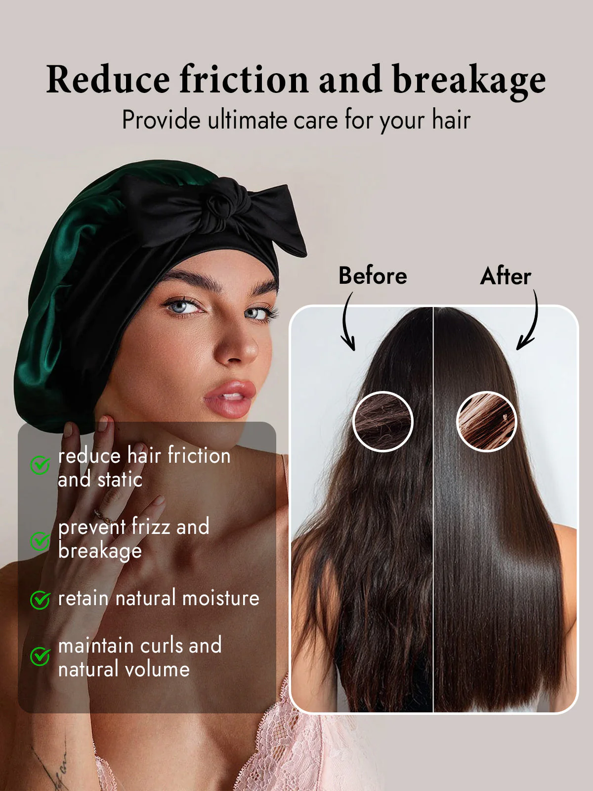 Pure Silk Bowknot Tie Bonnet - Image 45