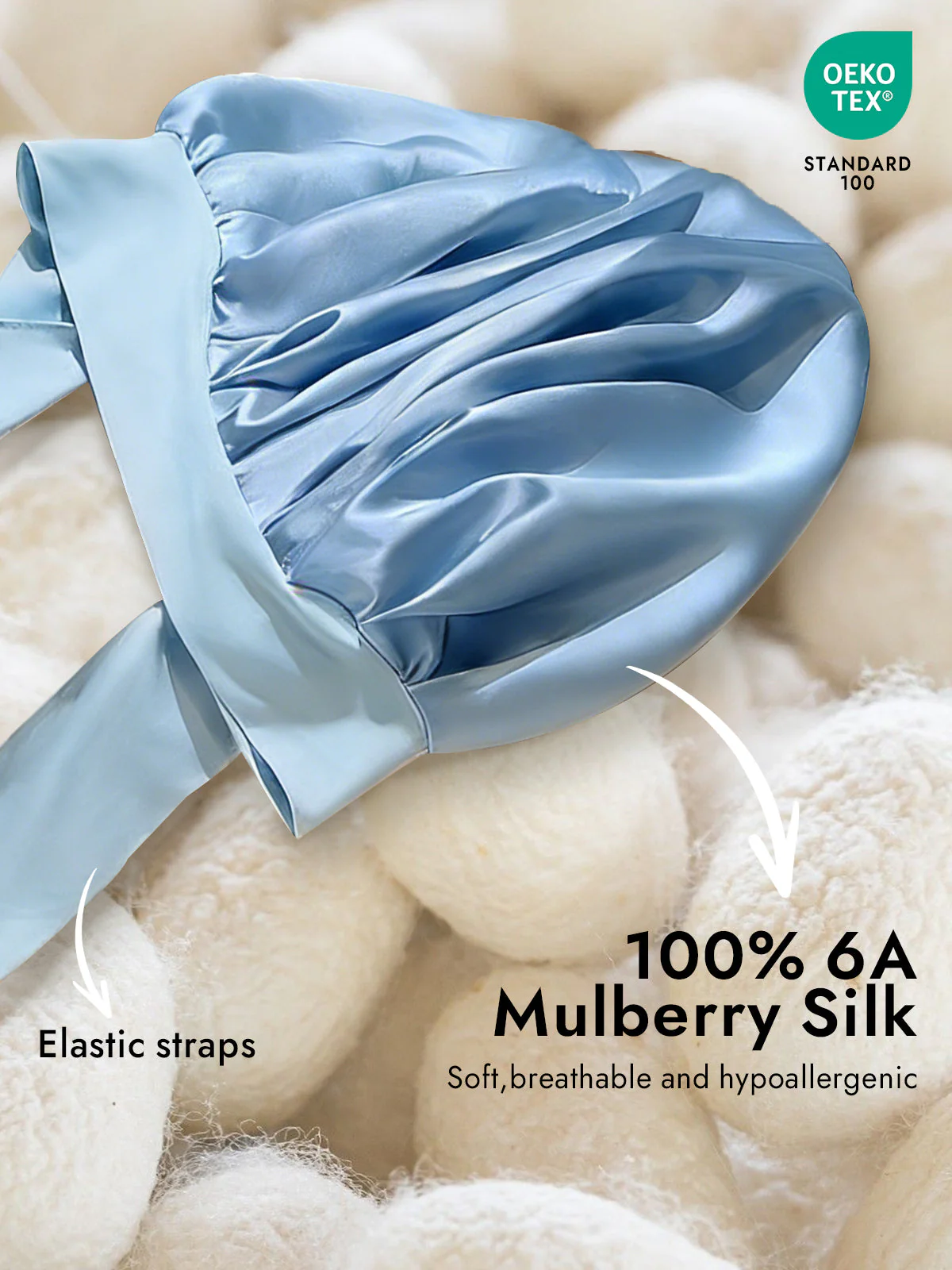 Pure Silk Bowknot Tie Bonnet - Image 56