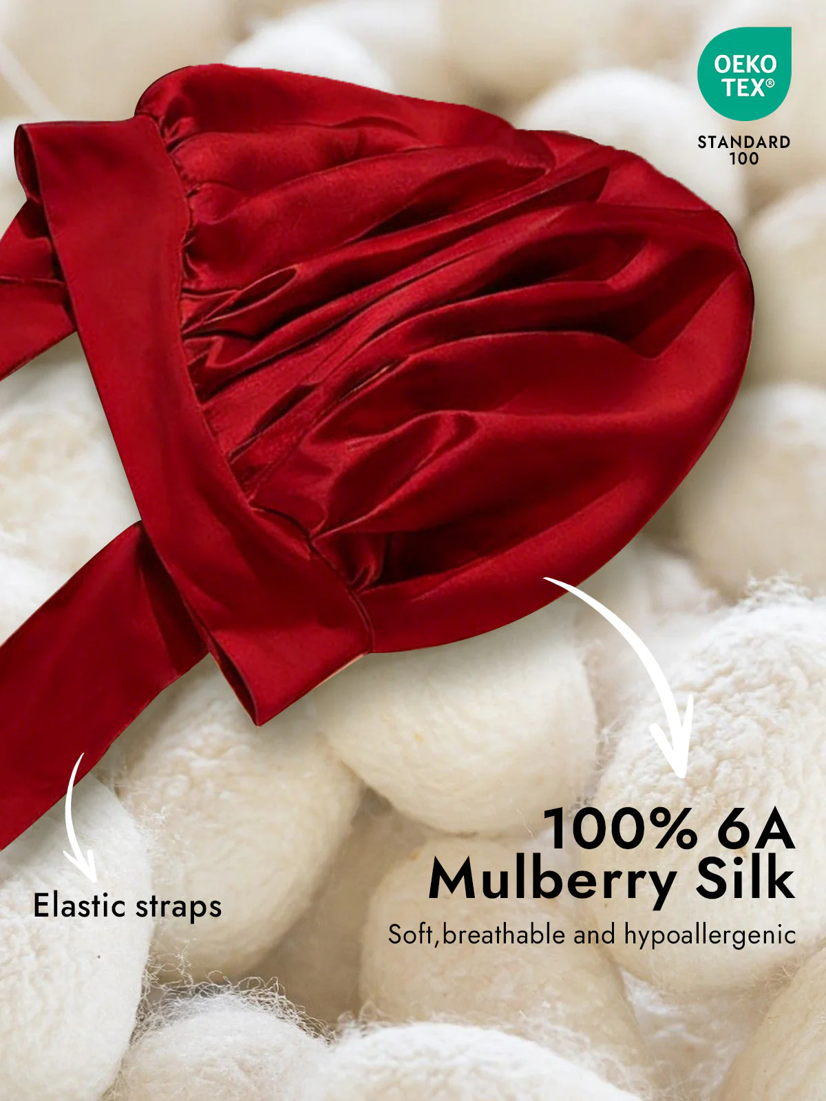 Pure Silk Bowknot Tie Bonnet - Image 62