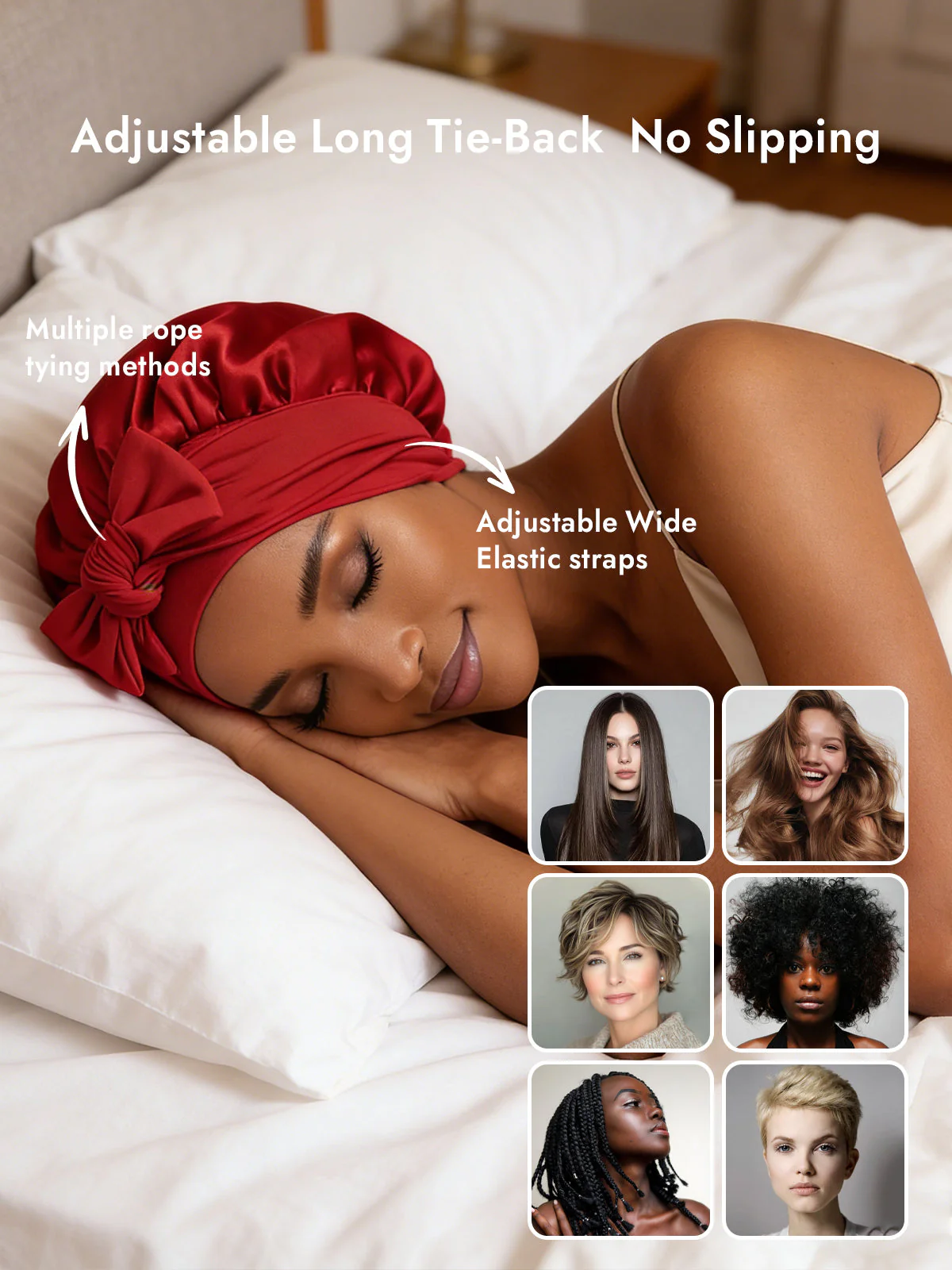 Pure Silk Bowknot Tie Bonnet - Image 64