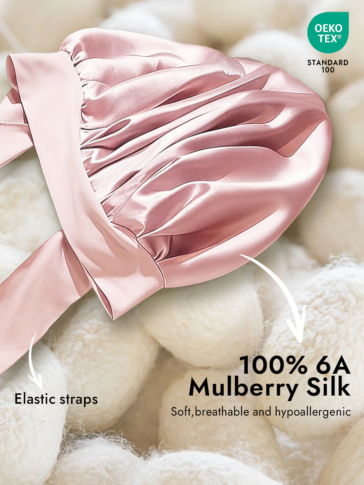 Pure Silk Bowknot Tie Bonnet - Image 8
