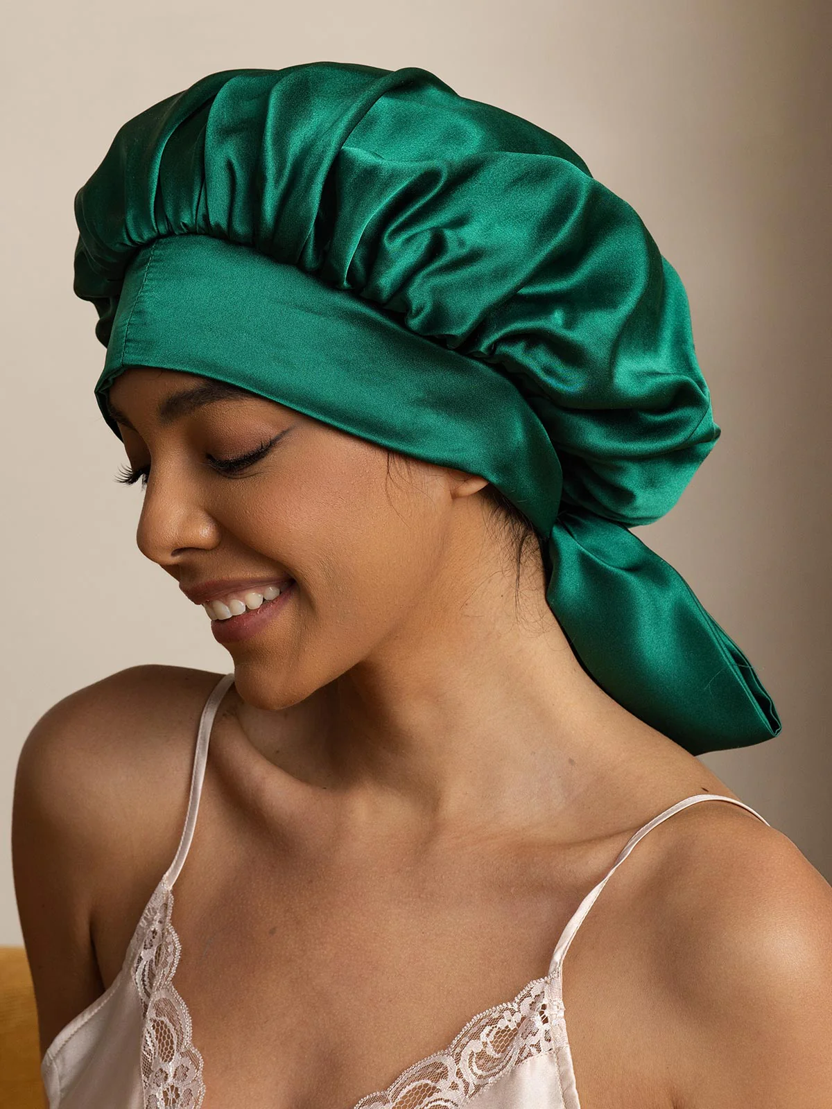 Pure Silk Casual Bonnet with Long Ribbons (Two-tone and Double-sided) - Image 22