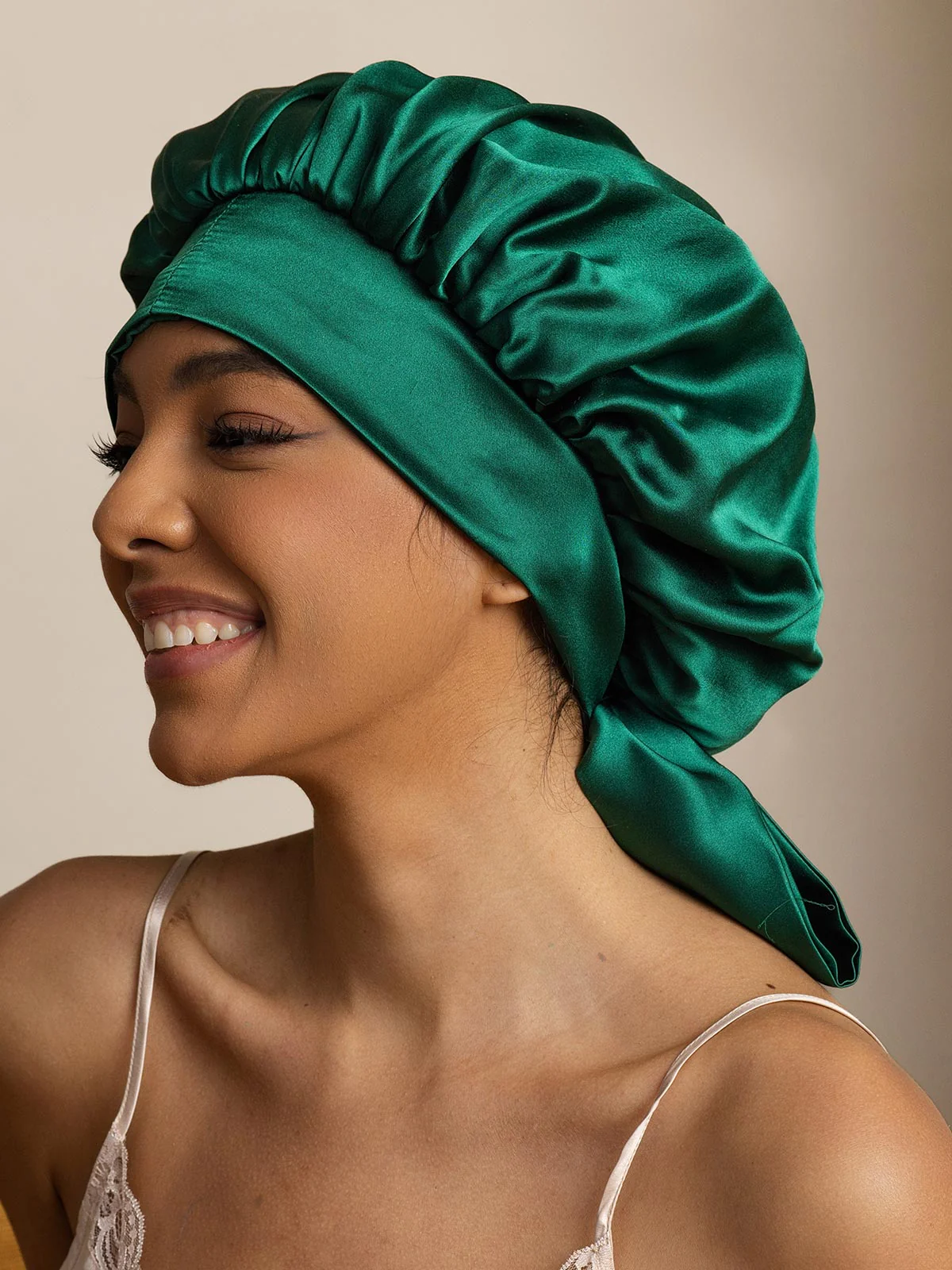 Pure Silk Casual Bonnet with Long Ribbons (Two-tone and Double-sided) - Image 23