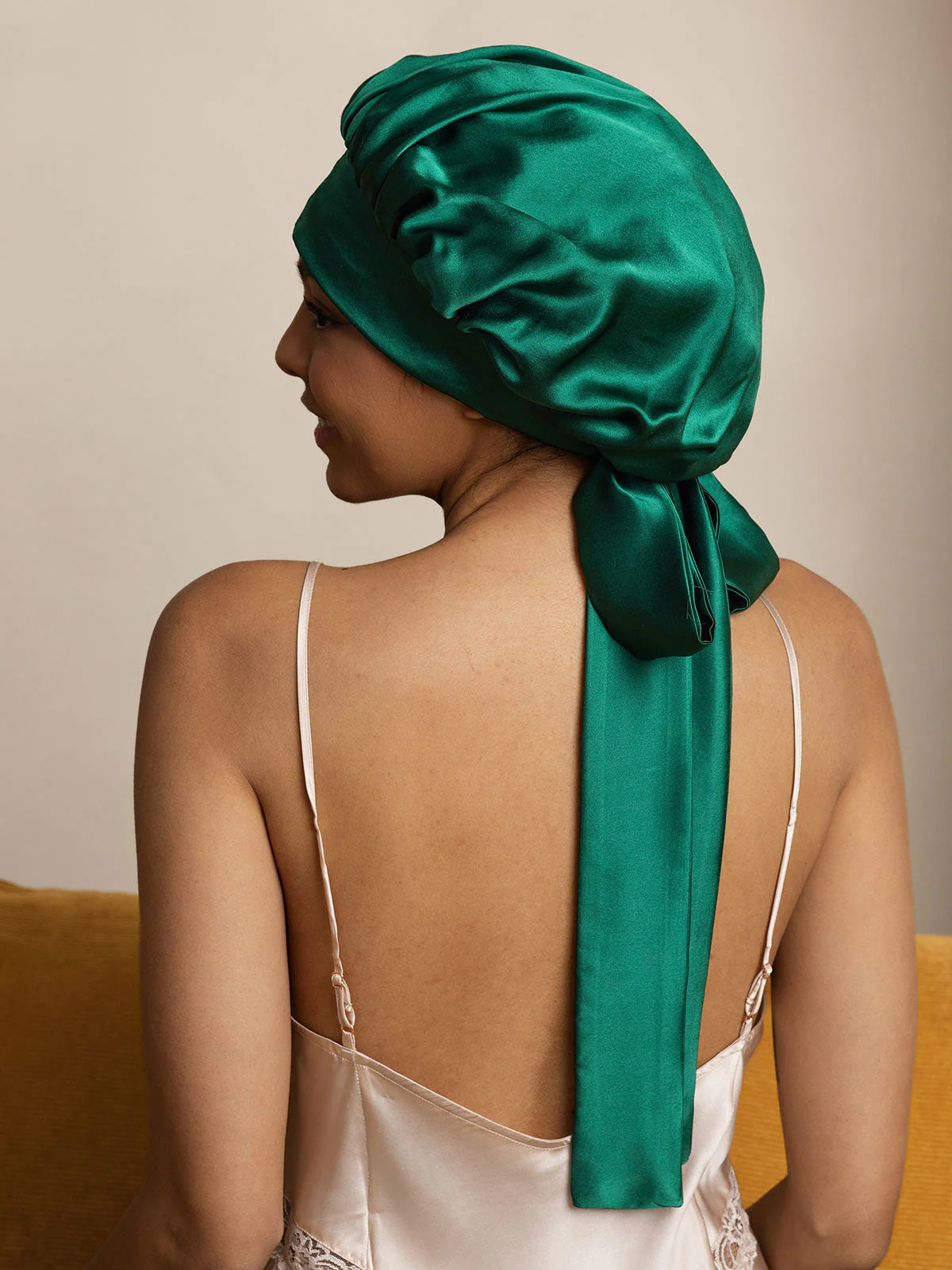 Pure Silk Casual Bonnet with Long Ribbons (Two-tone and Double-sided) - Image 26