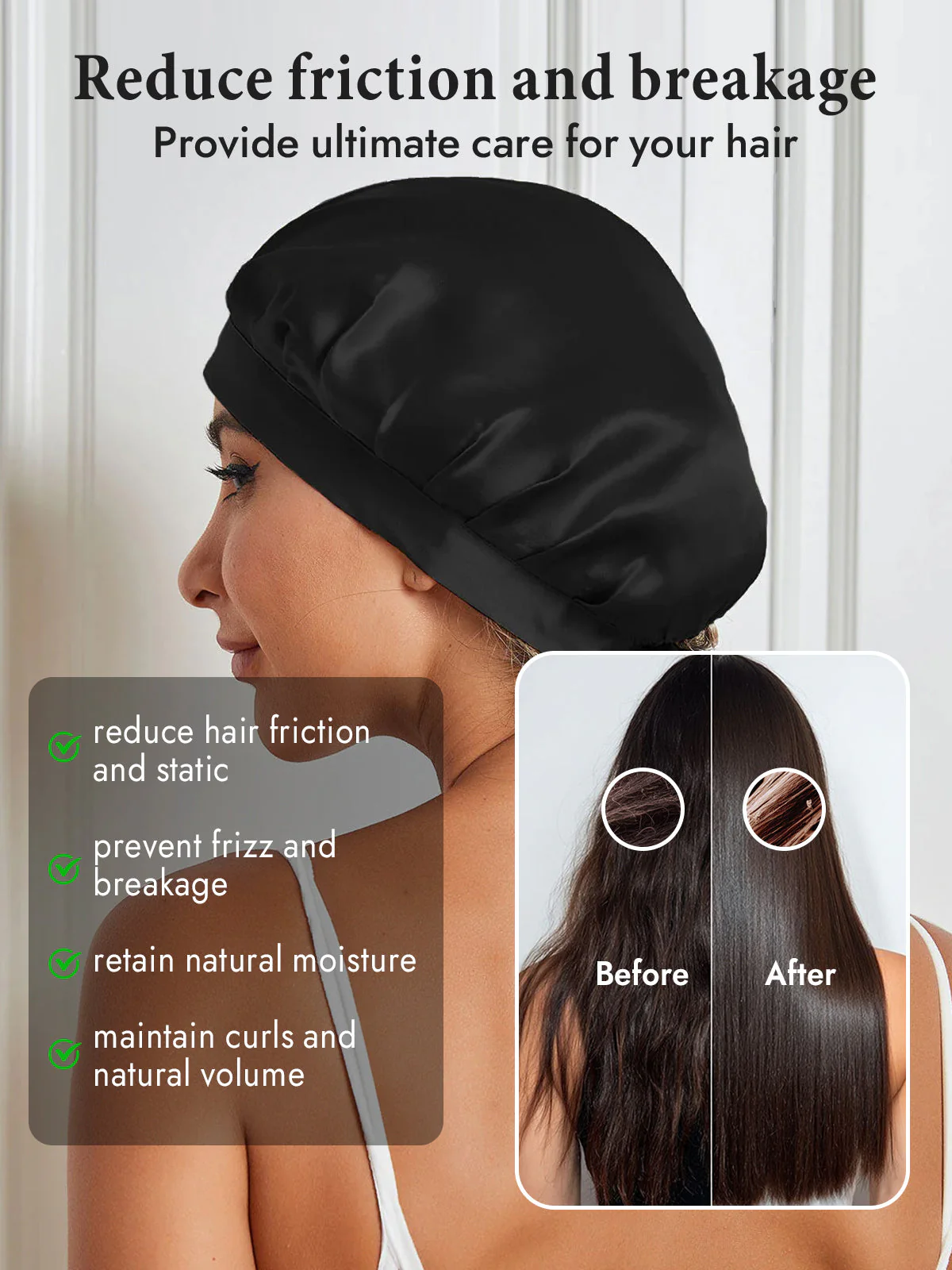 Pure Silk Classic Bonnet with Ribbons - Image 10