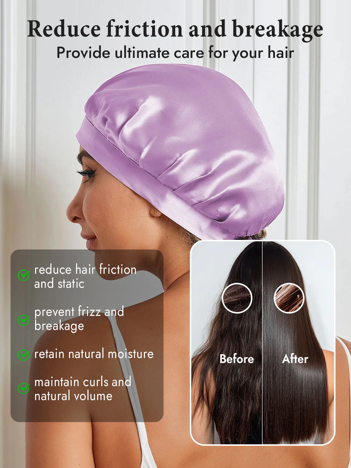 Pure Silk Classic Bonnet with Ribbons - Image 22