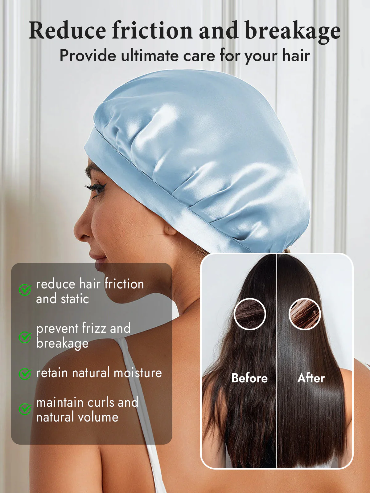 Pure Silk Classic Bonnet with Ribbons - Image 28