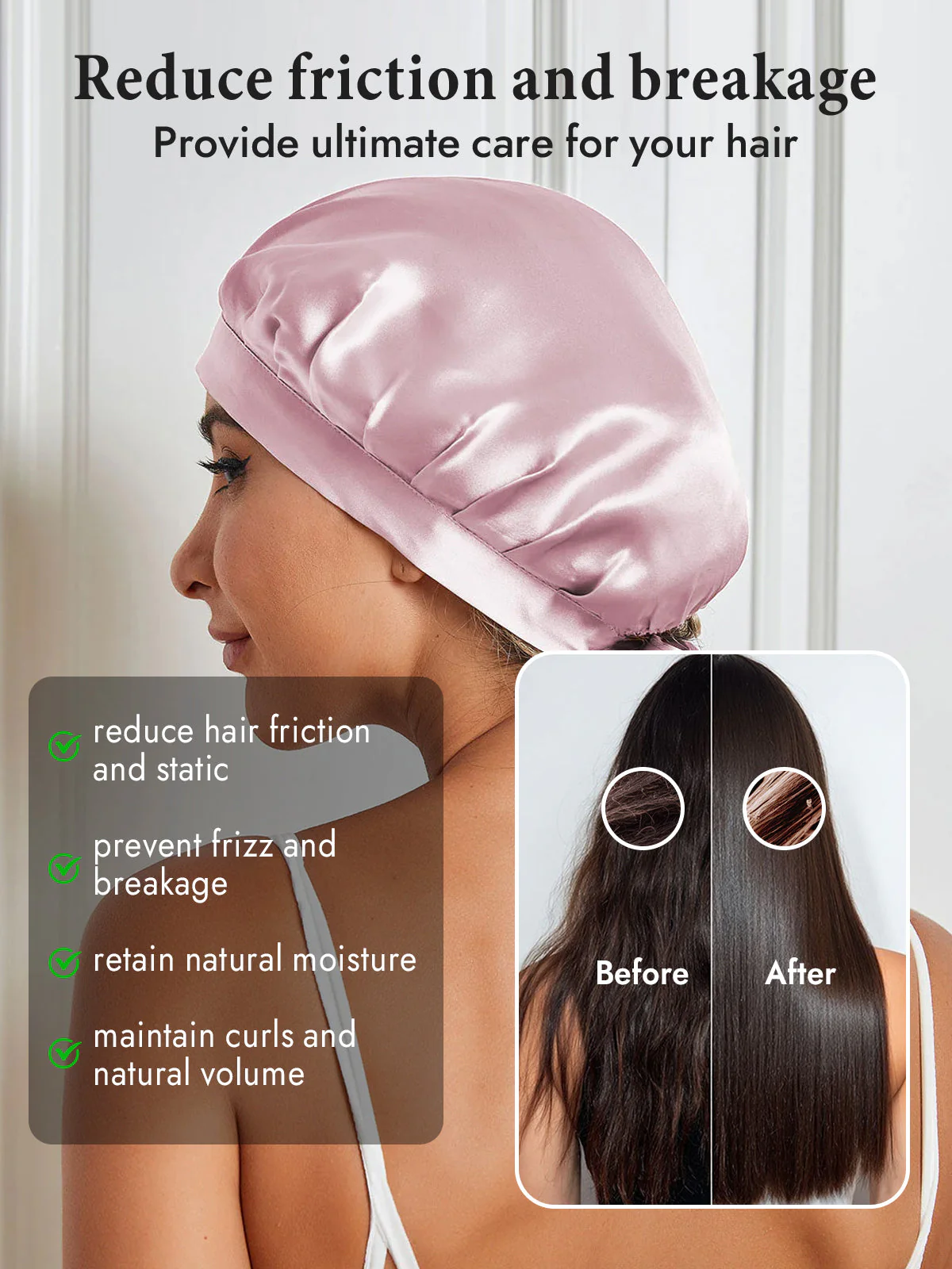 Pure Silk Classic Bonnet with Ribbons - Image 34