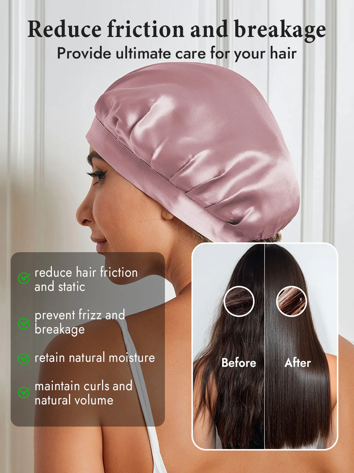 Pure Silk Classic Bonnet with Ribbons - Image 40