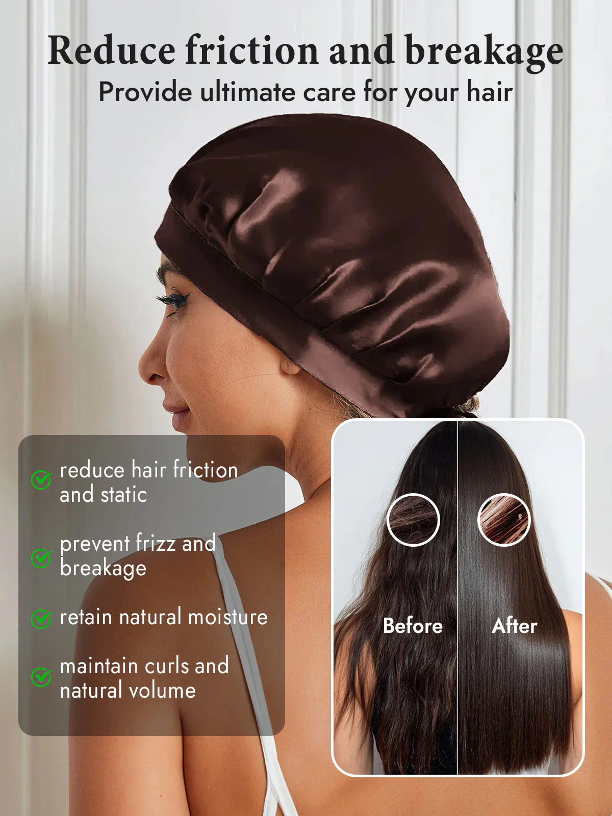 Pure Silk Classic Bonnet with Ribbons - Image 76