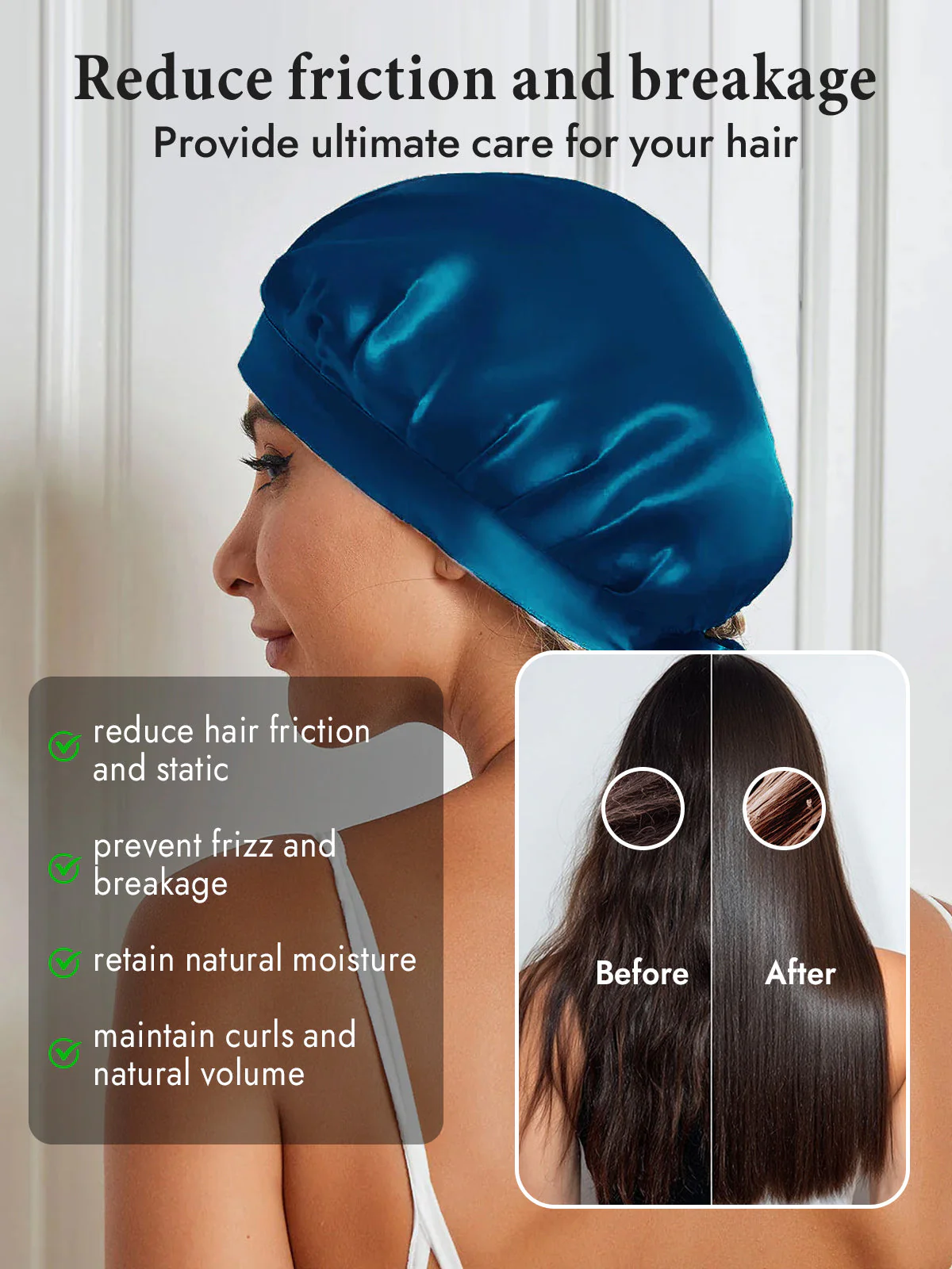 Pure Silk Classic Bonnet with Ribbons - Image 82