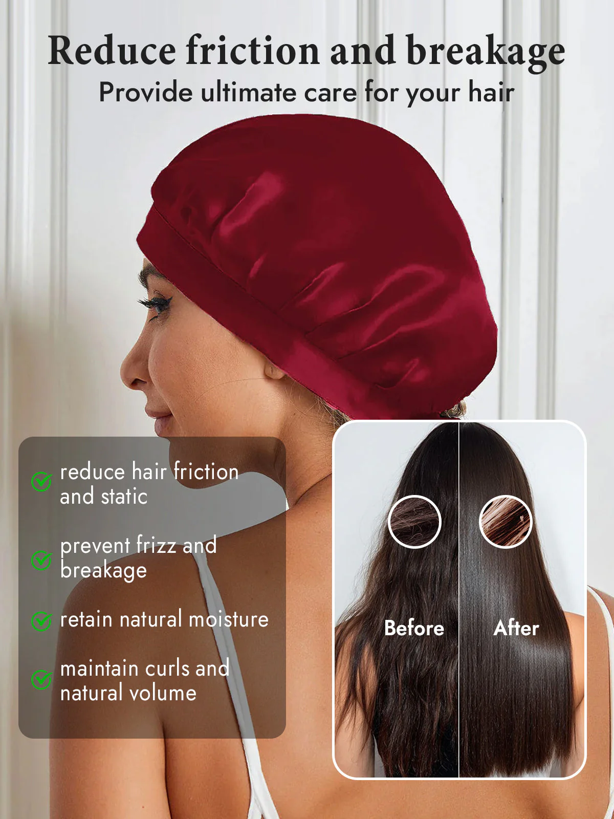 Pure Silk Classic Bonnet with Ribbons - Image 88