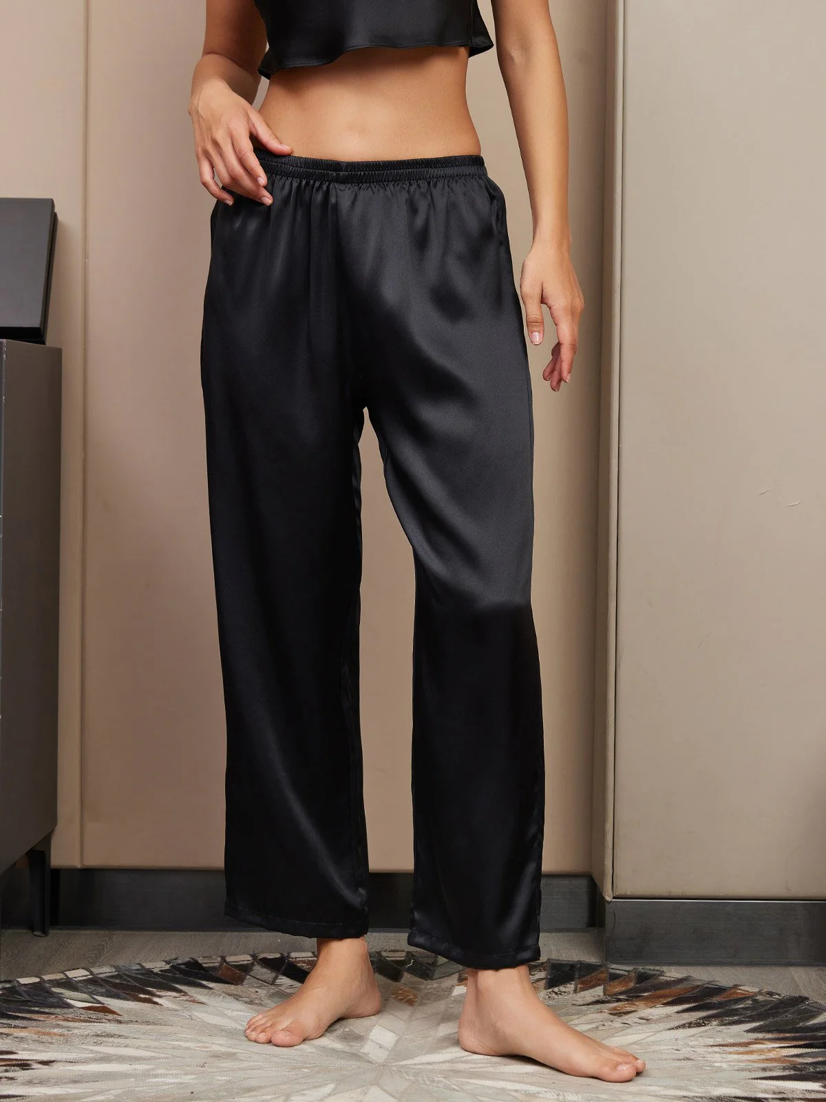 Pure Silk Classic Women's Sleep Pants - Image 11