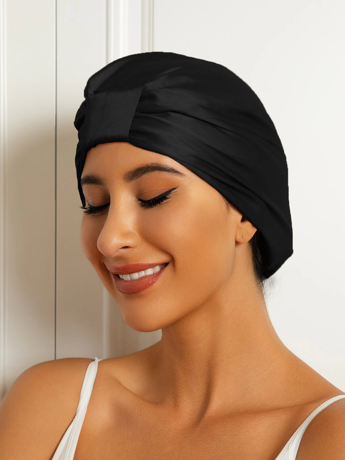 Pure Silk Double Layer Night Turban Bonnet - Image 17