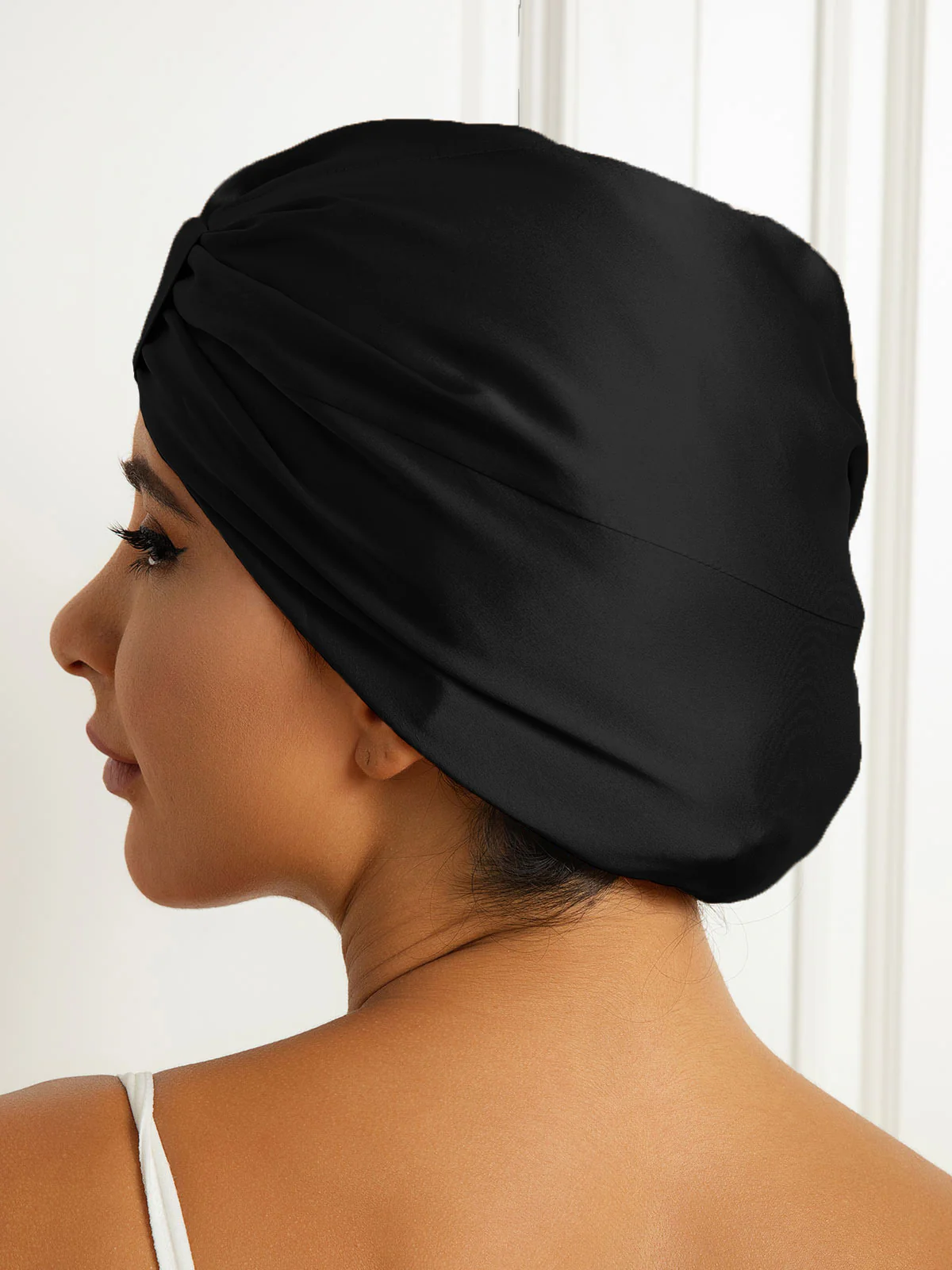Pure Silk Double Layer Night Turban Bonnet - Image 19