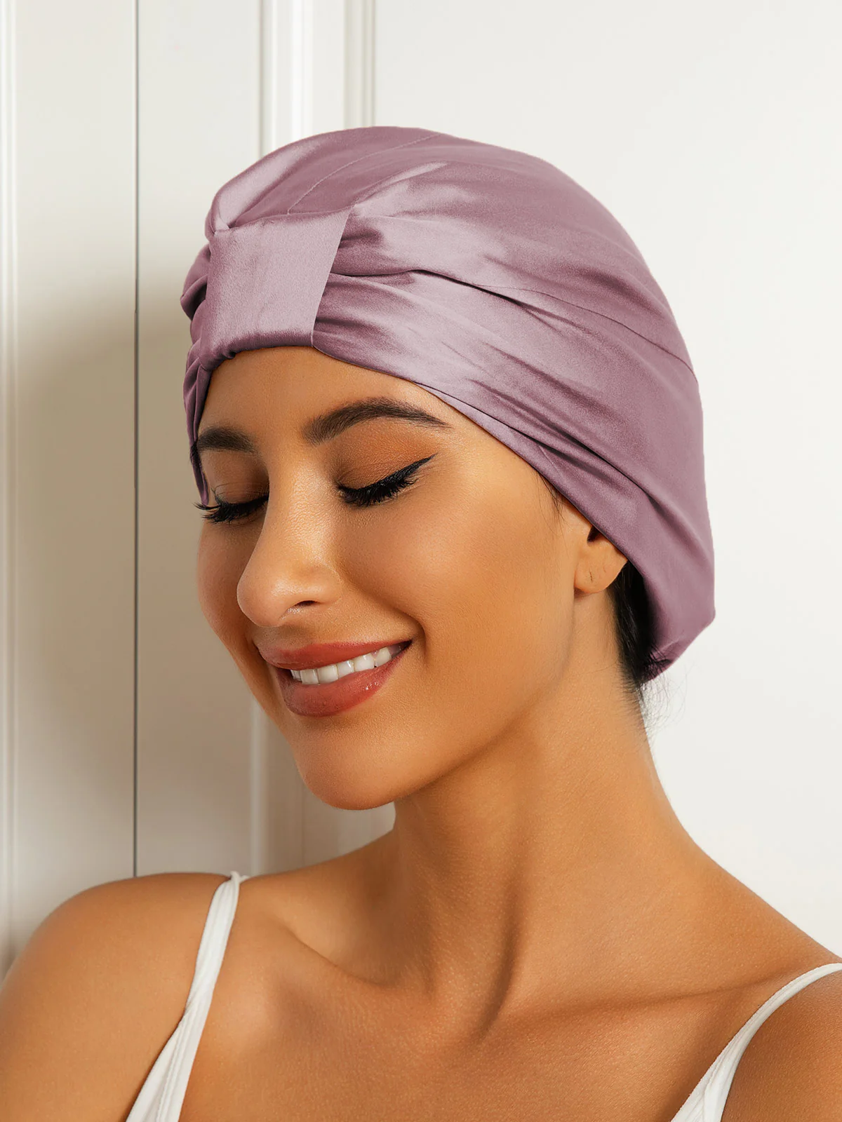 Pure Silk Double Layer Night Turban Bonnet - Image 6