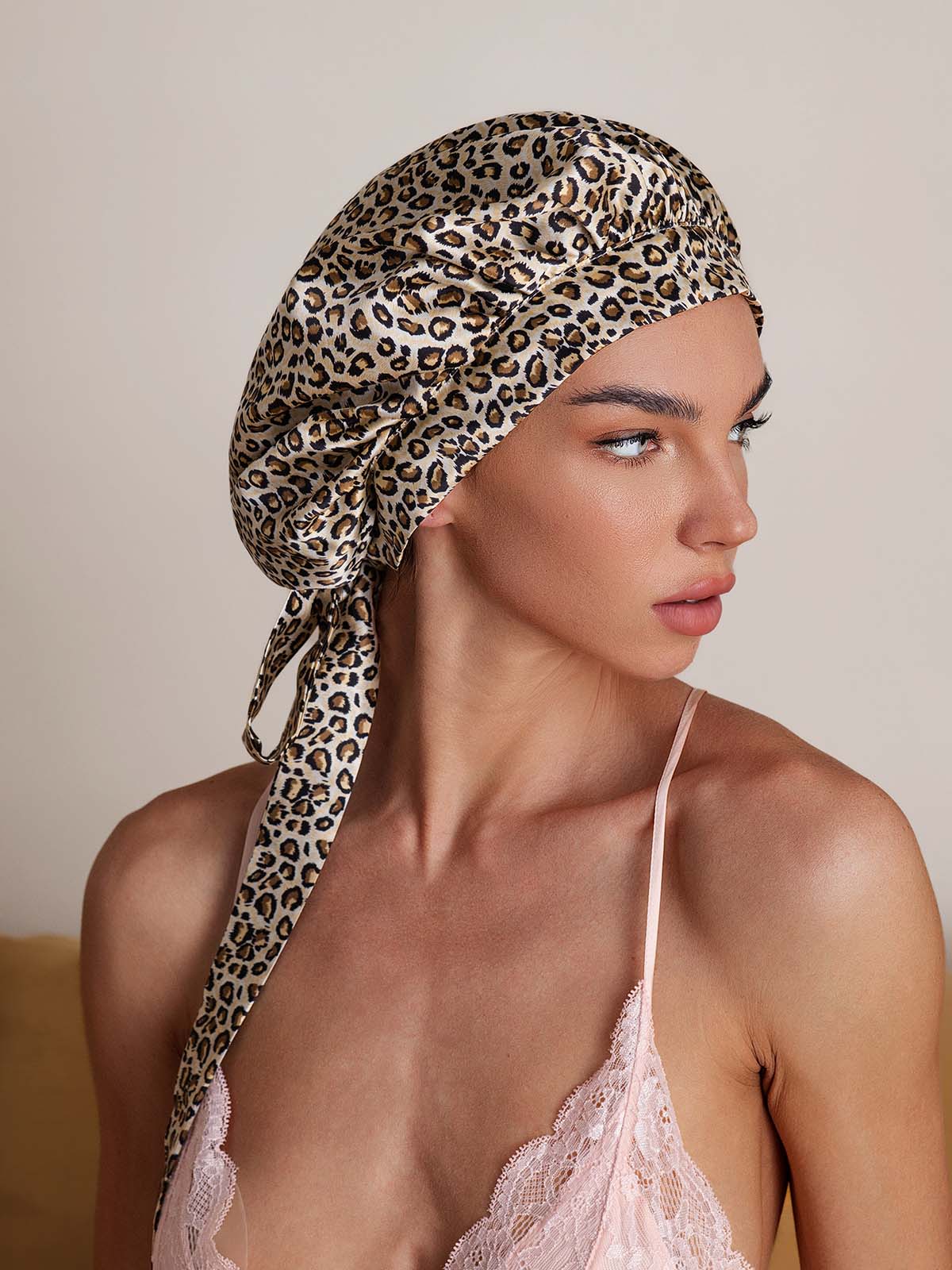 Pure silk Elegant Bonnet with Long Ribbons - Image 15