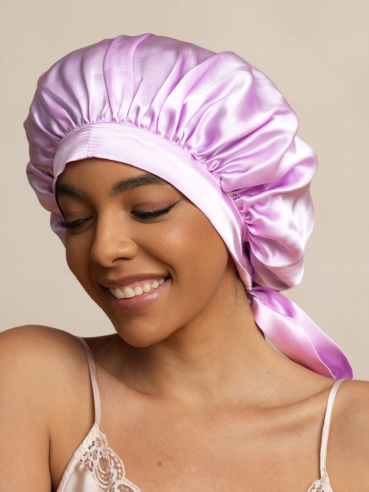 Pure silk Elegant Bonnet with Long Ribbons - Image 26
