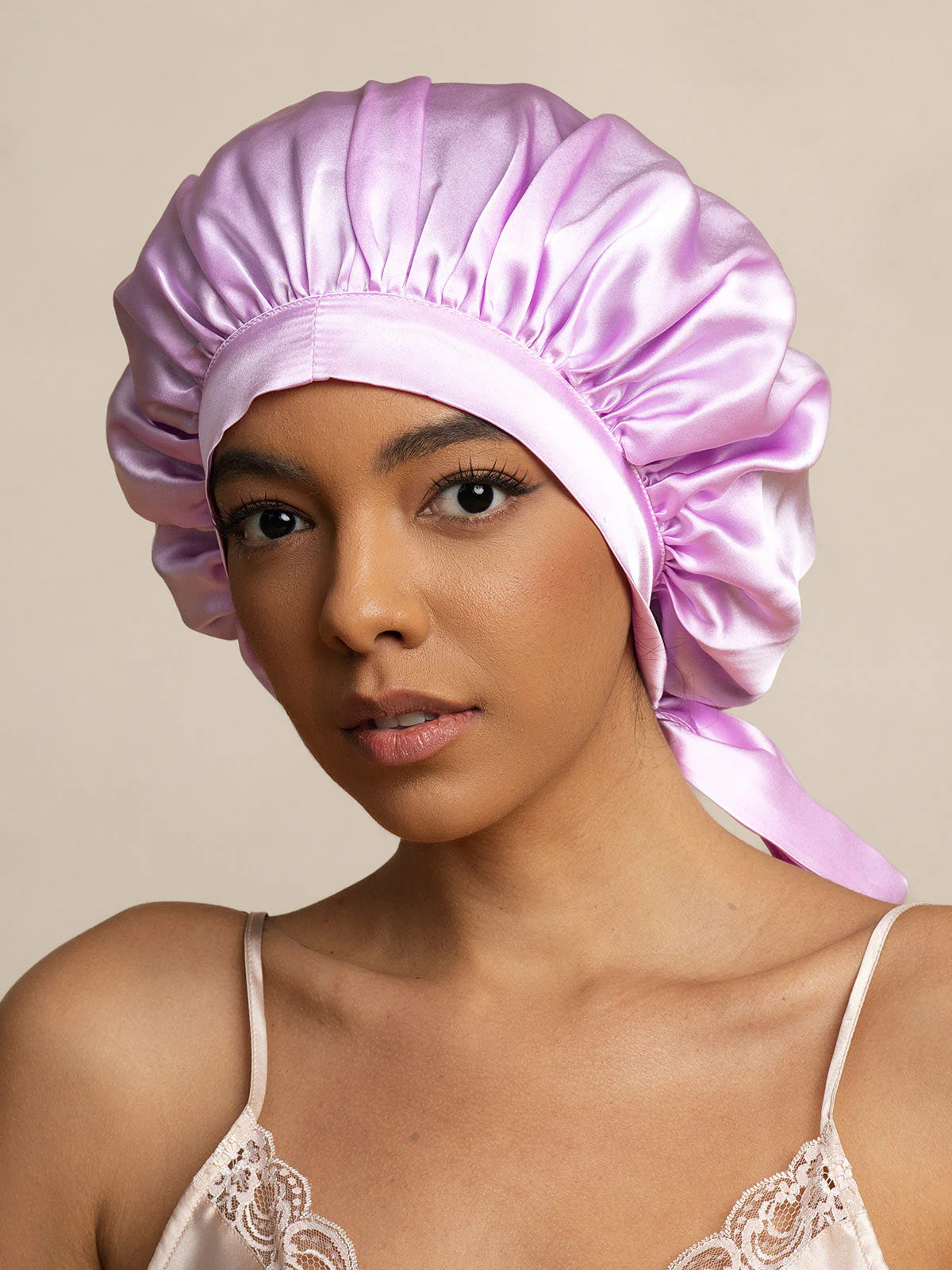 Pure silk Elegant Bonnet with Long Ribbons - Image 27