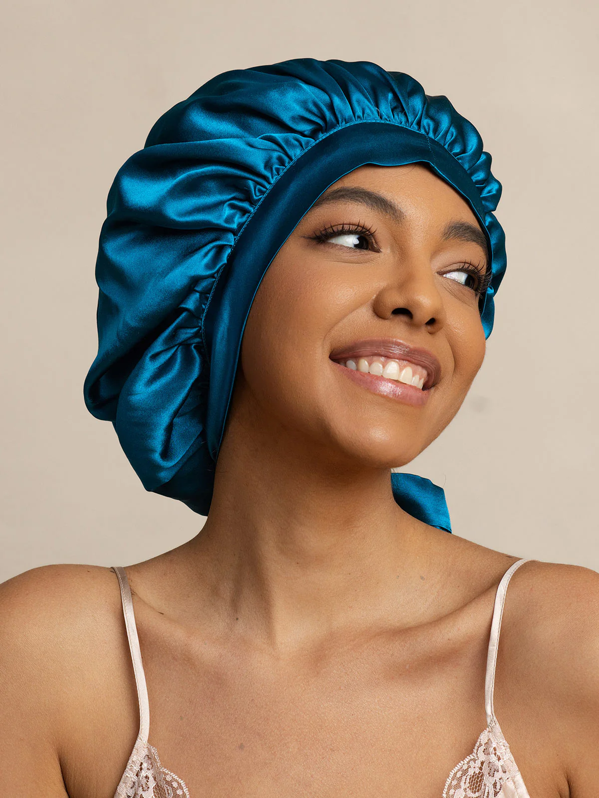Pure silk Elegant Bonnet with Long Ribbons - Image 37