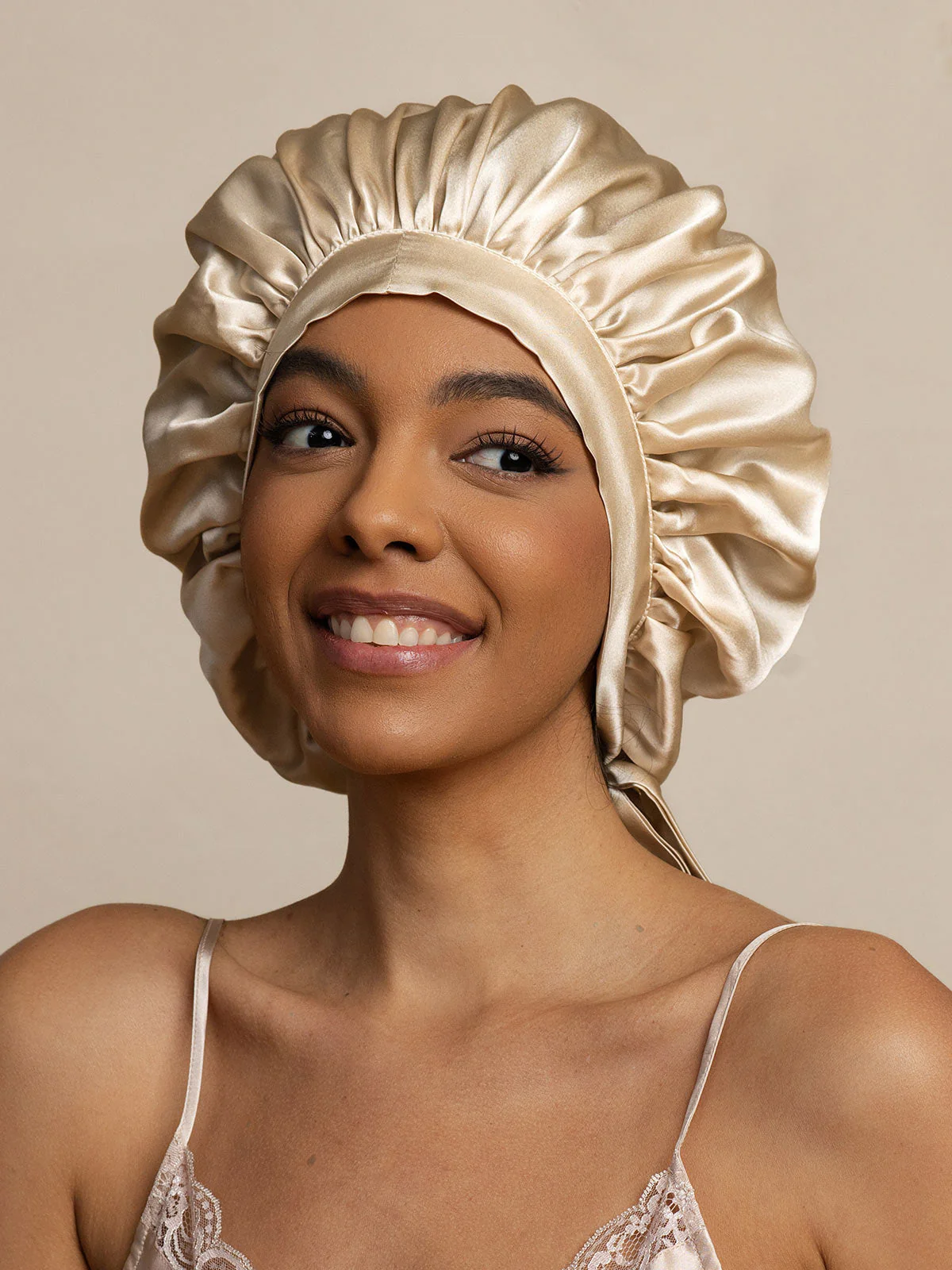 Pure silk Elegant Bonnet with Long Ribbons - Image 41