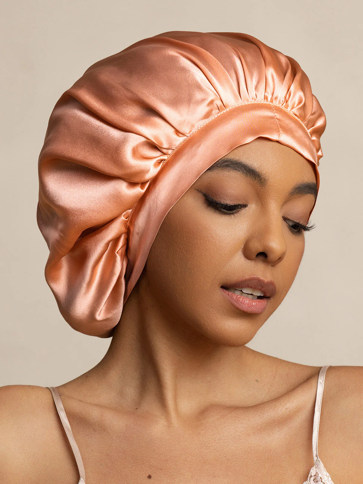 Pure silk Elegant Bonnet with Long Ribbons - Image 6