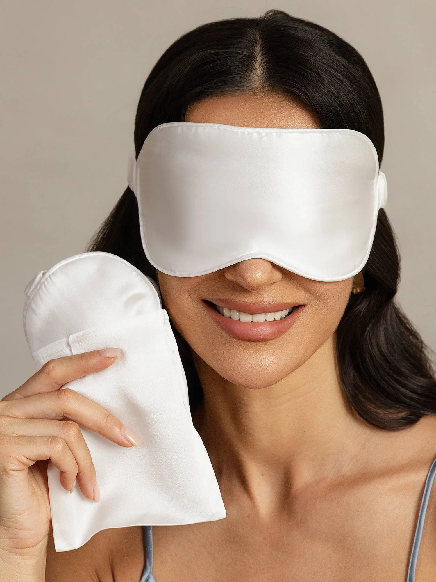 Pure Silk Eye Mask And Envelope Pouch Set 2Pcs - Image 8