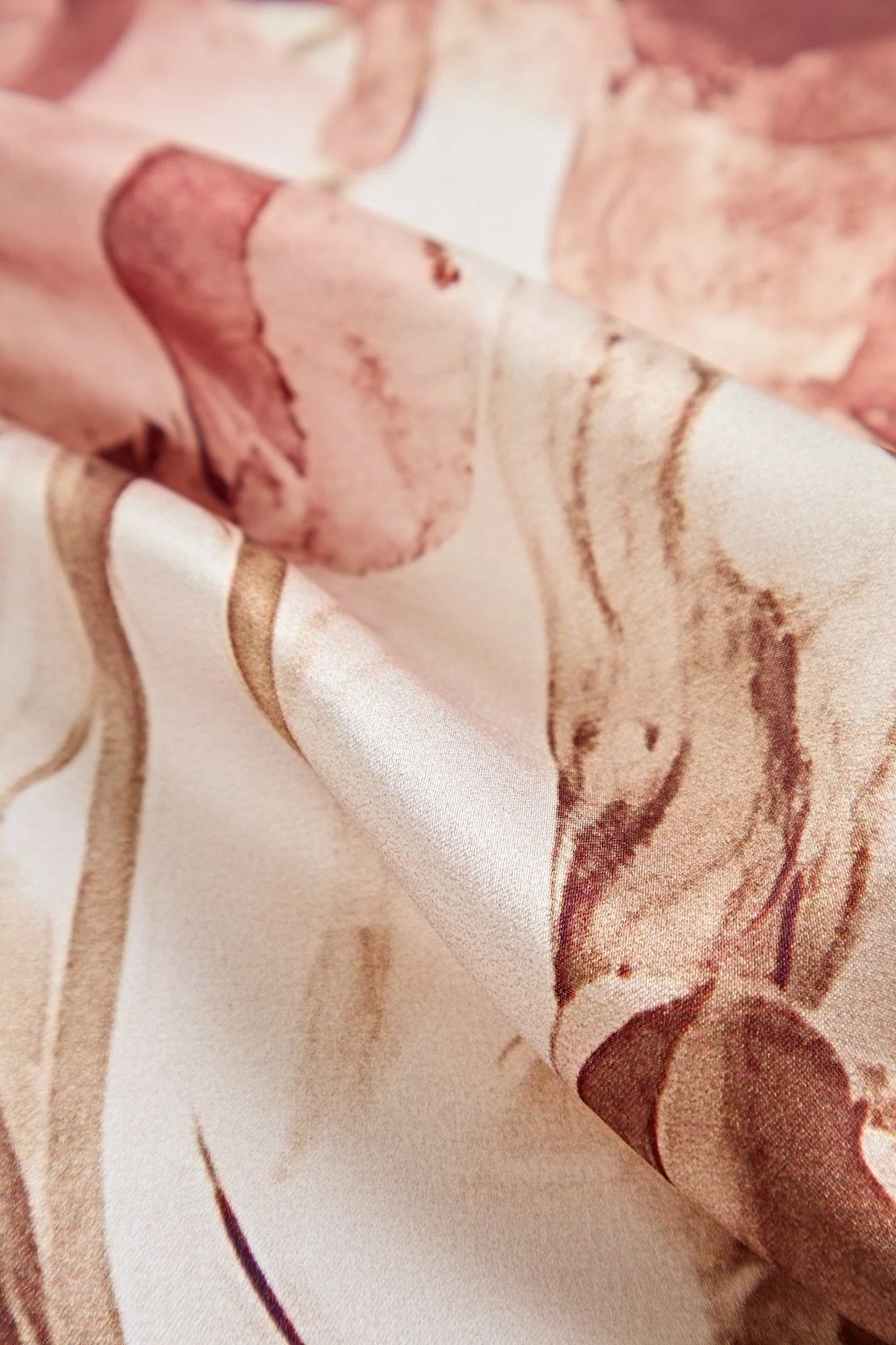 Pure Silk Floral Square Scarf with Gold Trim 53*53 cm - Image 5