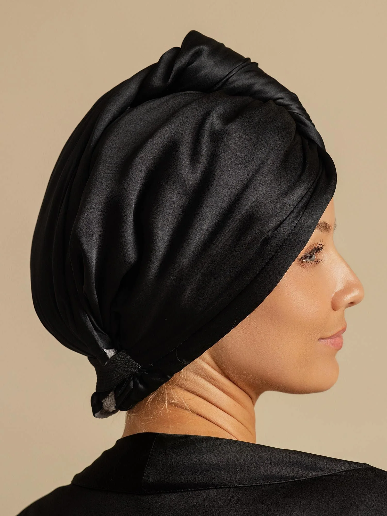 Pure Silk Hair Towel Wrap – Quick Dry, Frizz Free & Gentle on Hair - Image 13