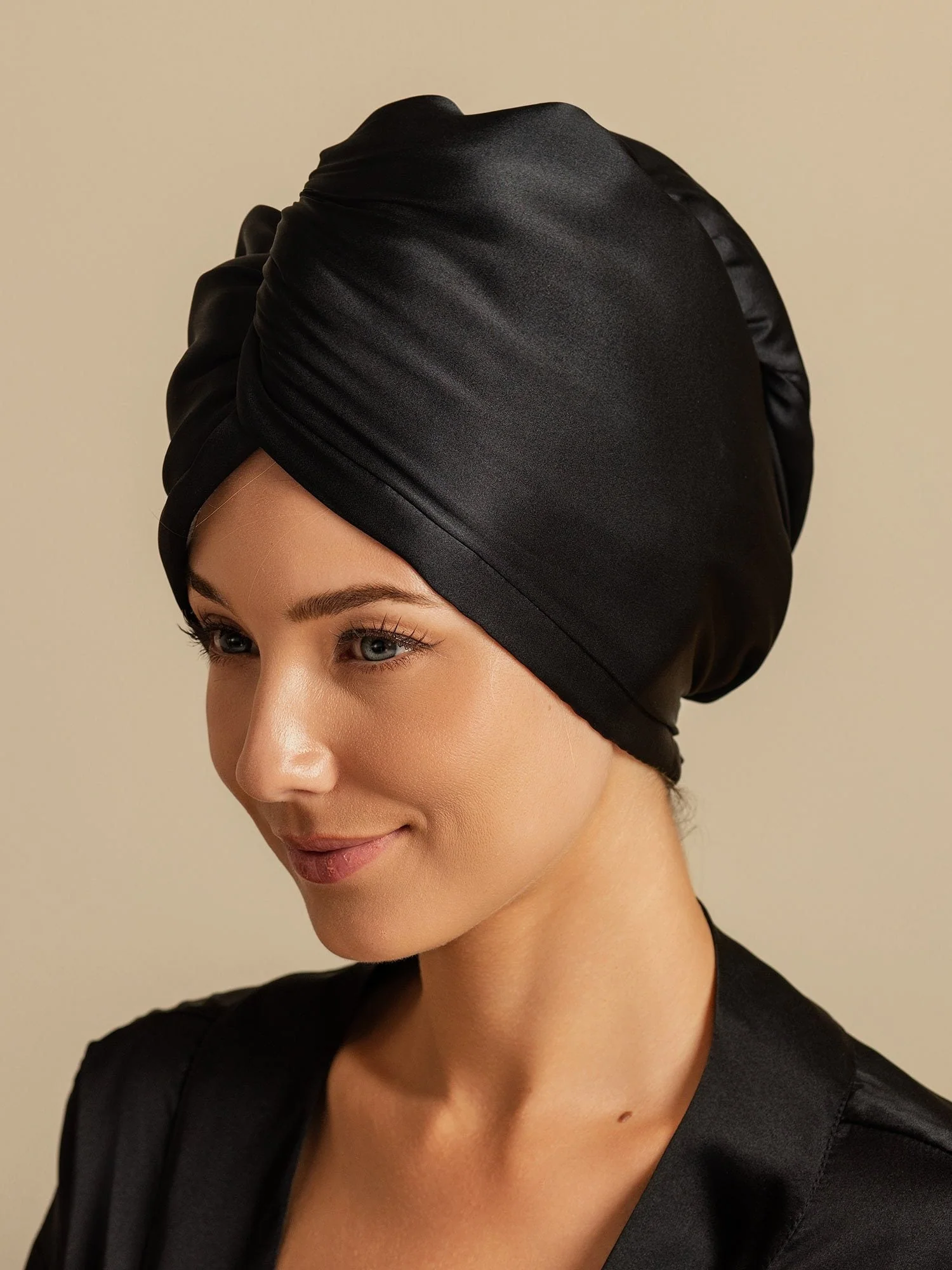 Pure Silk Hair Towel Wrap – Quick Dry, Frizz Free & Gentle on Hair - Image 15