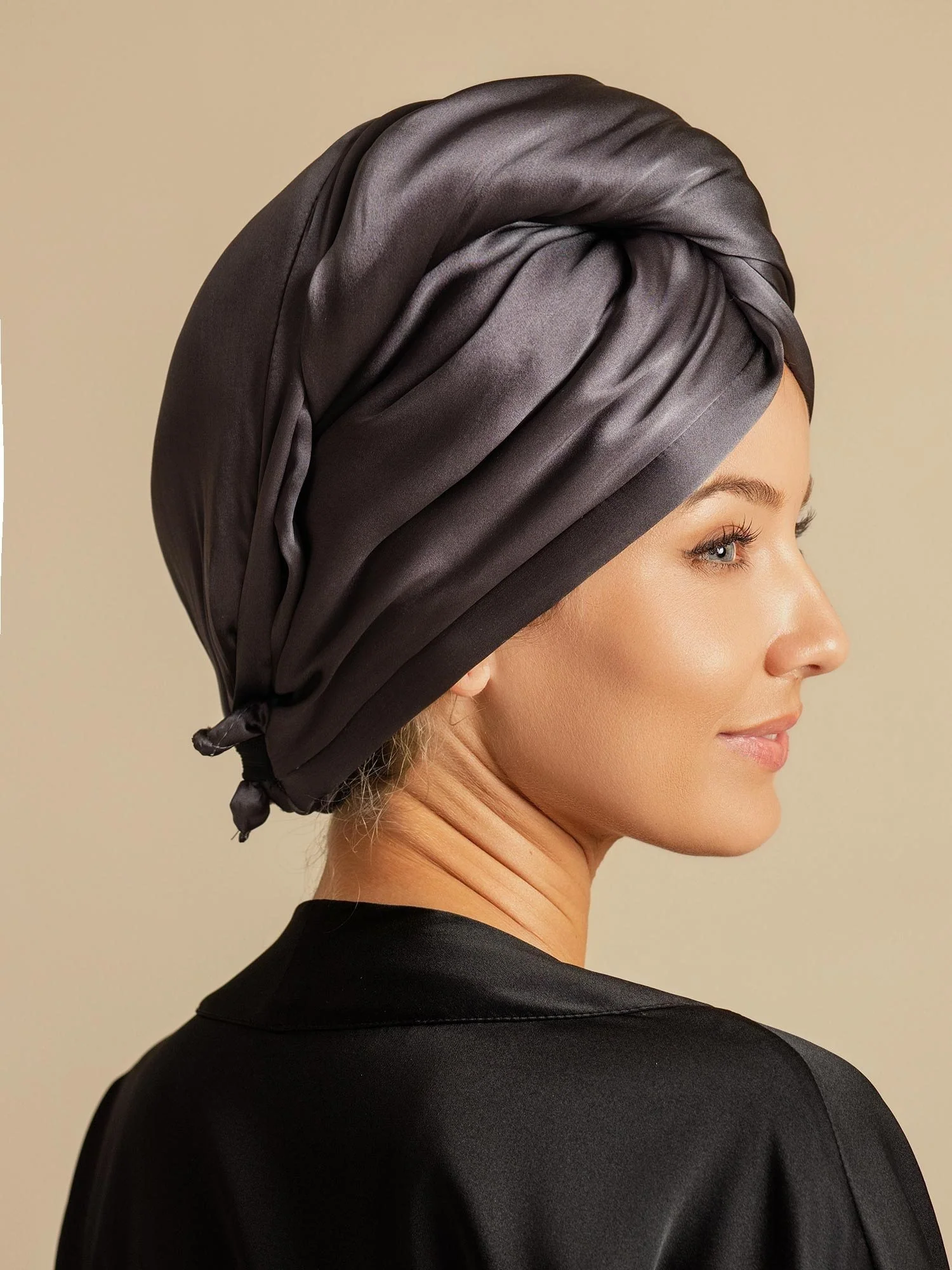 Pure Silk Hair Towel Wrap – Quick Dry, Frizz Free & Gentle on Hair - Image 20