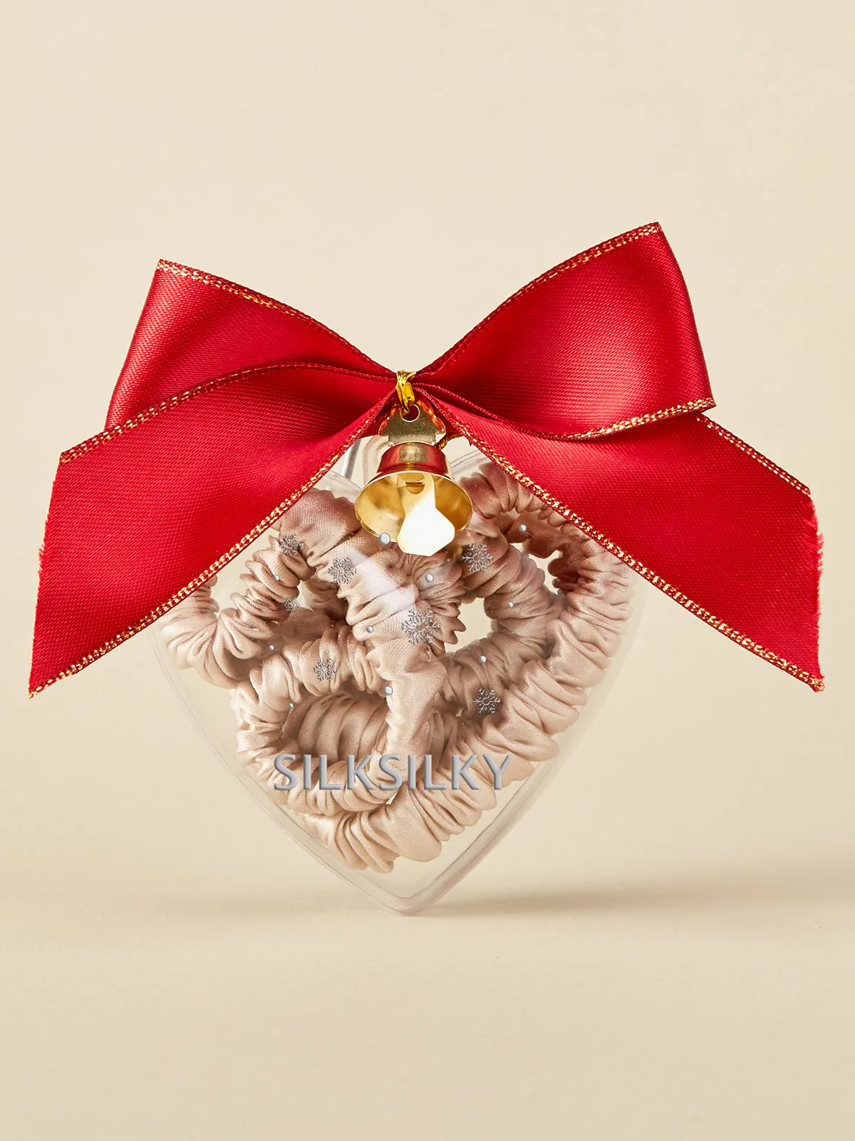 3Pcs Pure Silk Holiday Skinny Hair Scrunchie Ornament - 1cm - Image 5