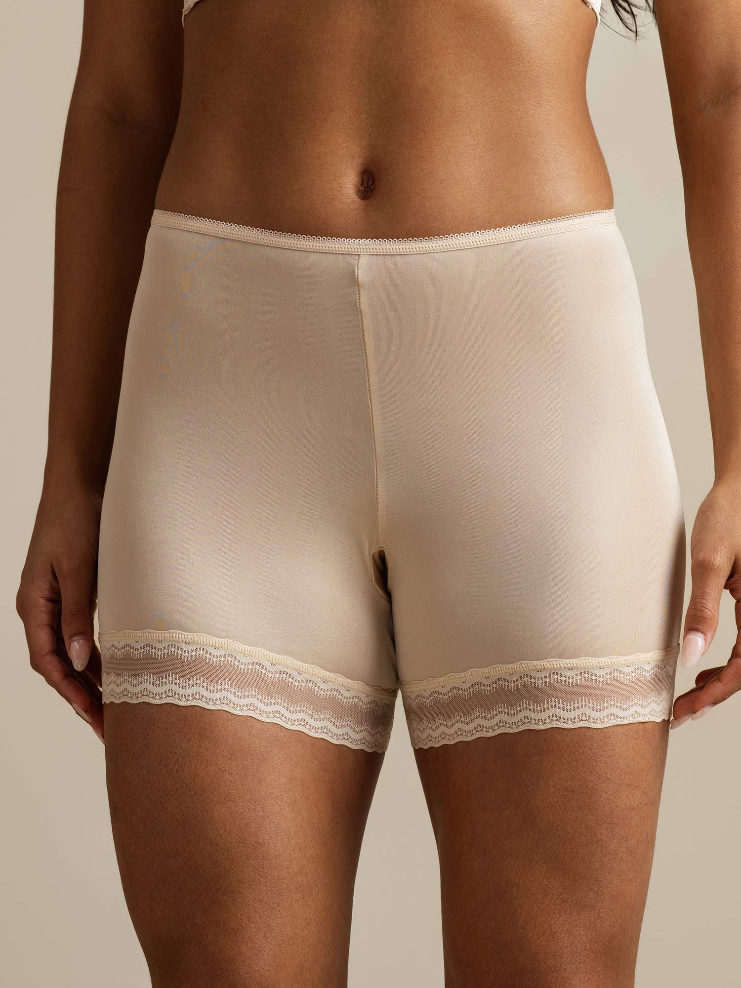 Pure Silk Lace Trim Anti-Chafing Shorts - Image 10