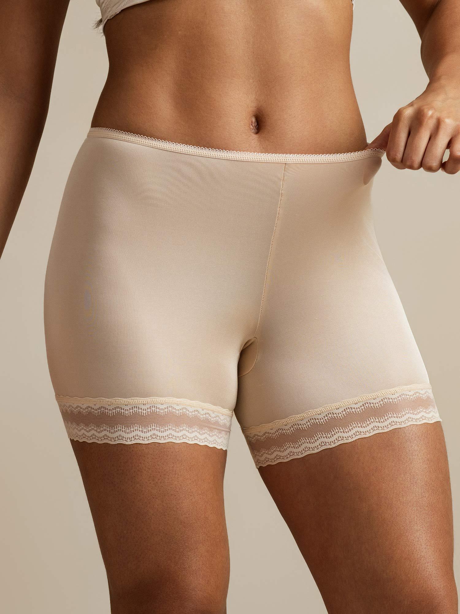 Pure Silk Lace Trim Anti-Chafing Shorts - Image 13