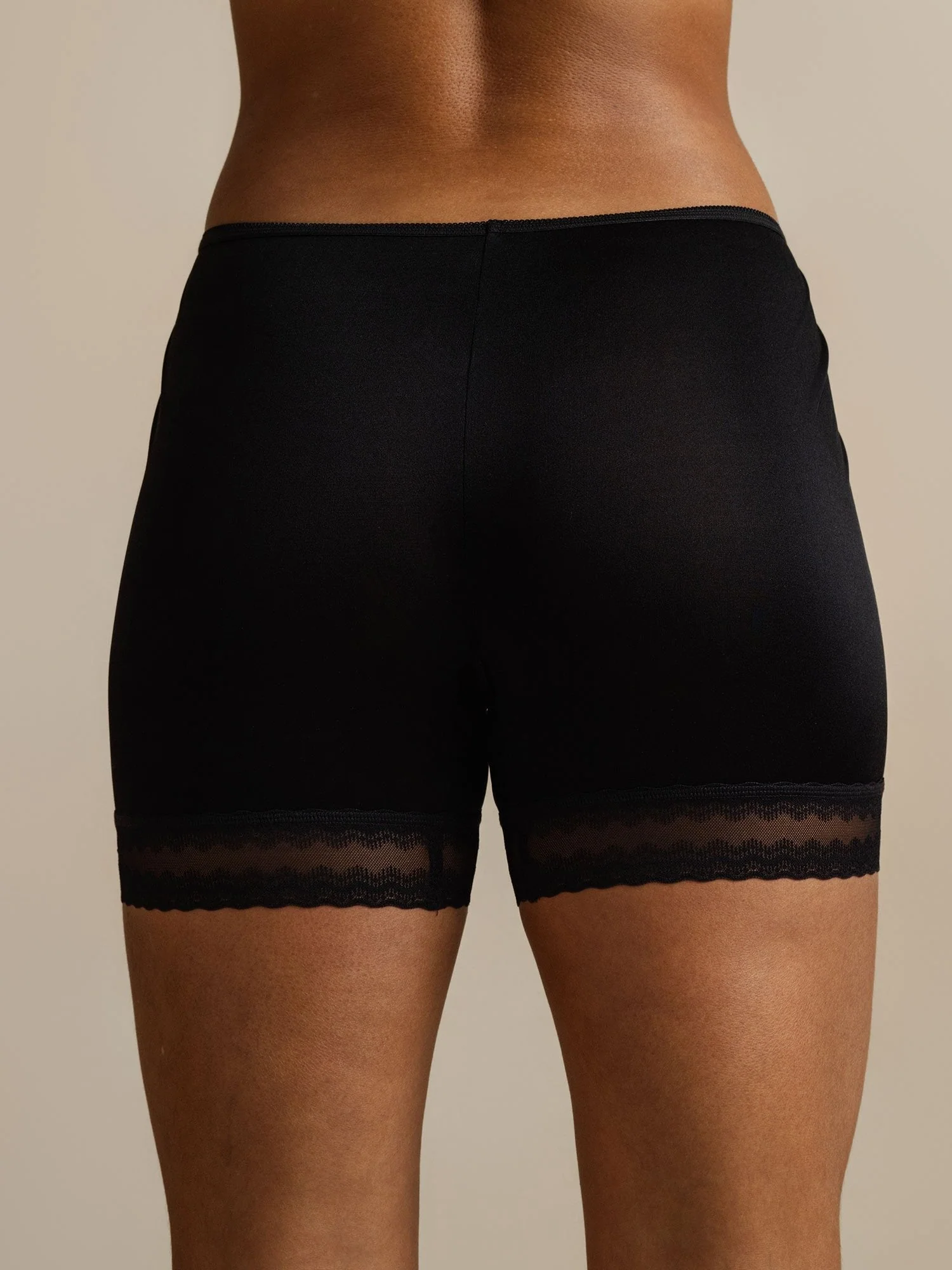 Pure Silk Lace Trim Anti-Chafing Shorts - Image 2