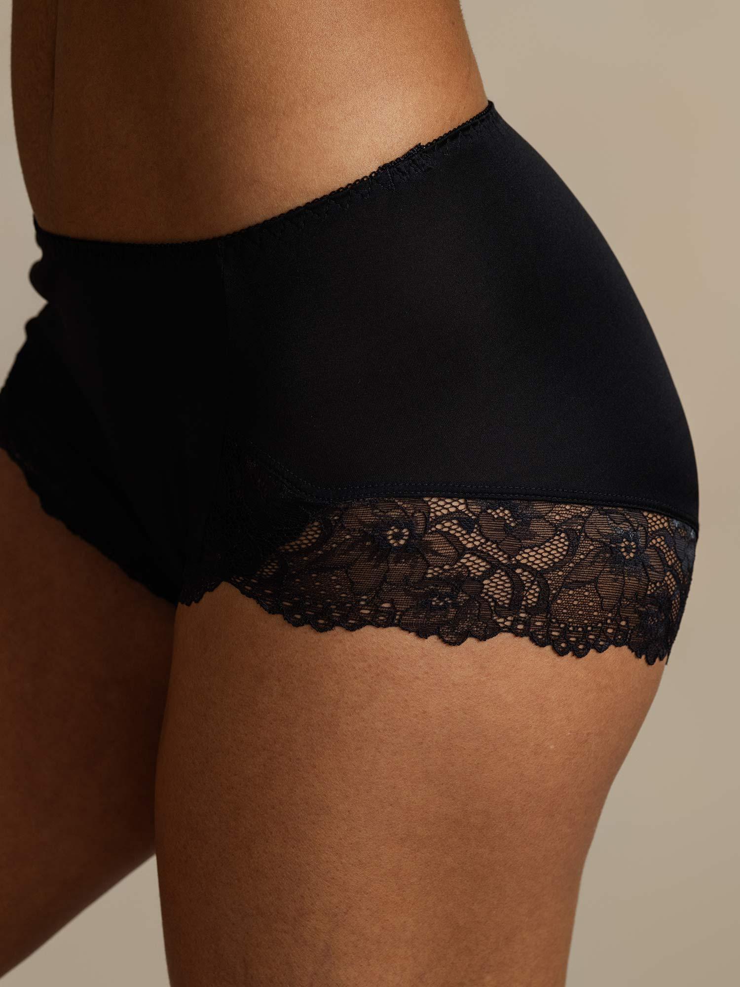 Pure Silk Lace Trim Panty - Image 33