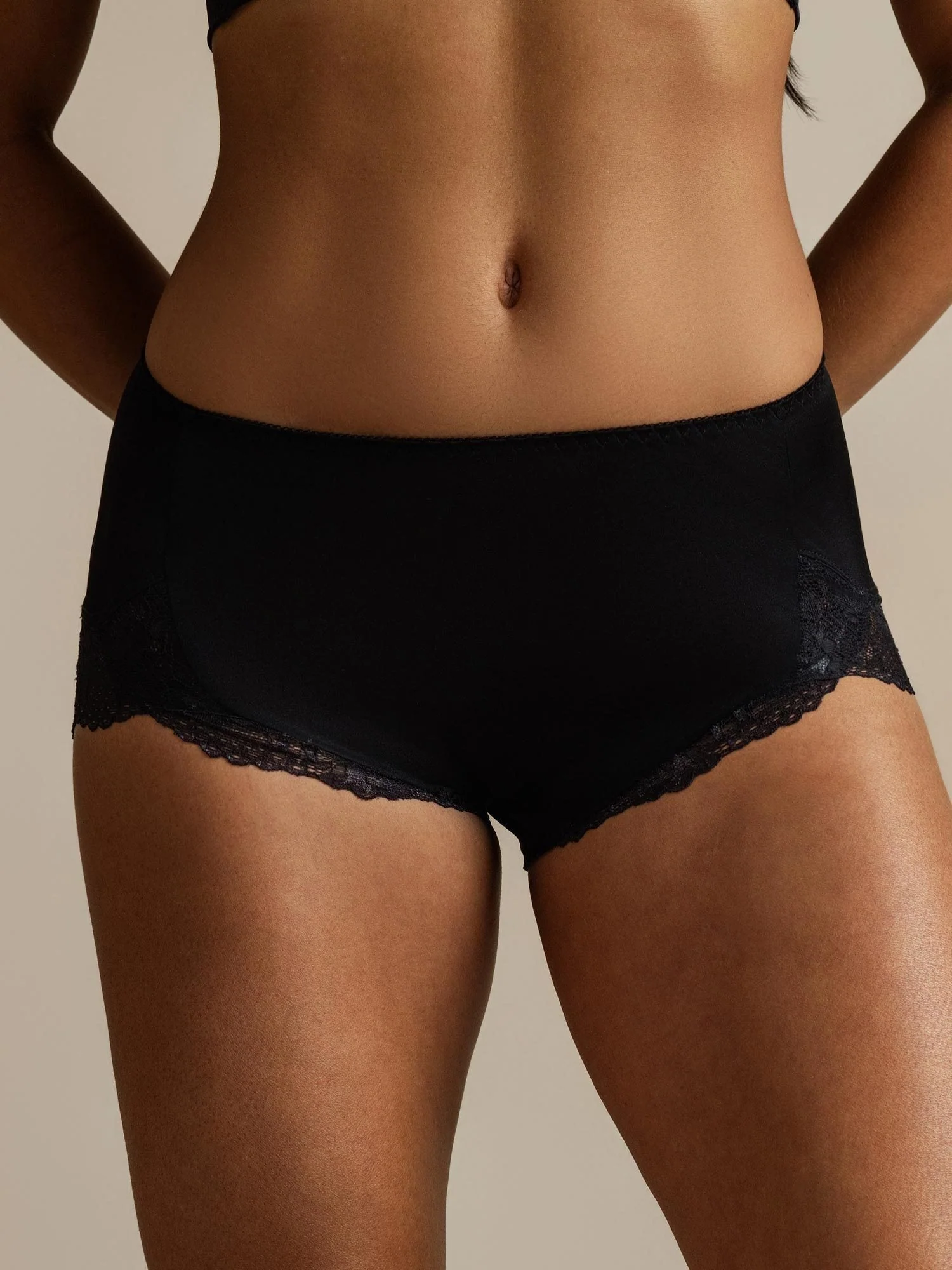 Pure Silk Lace Trim Panty - Image 34