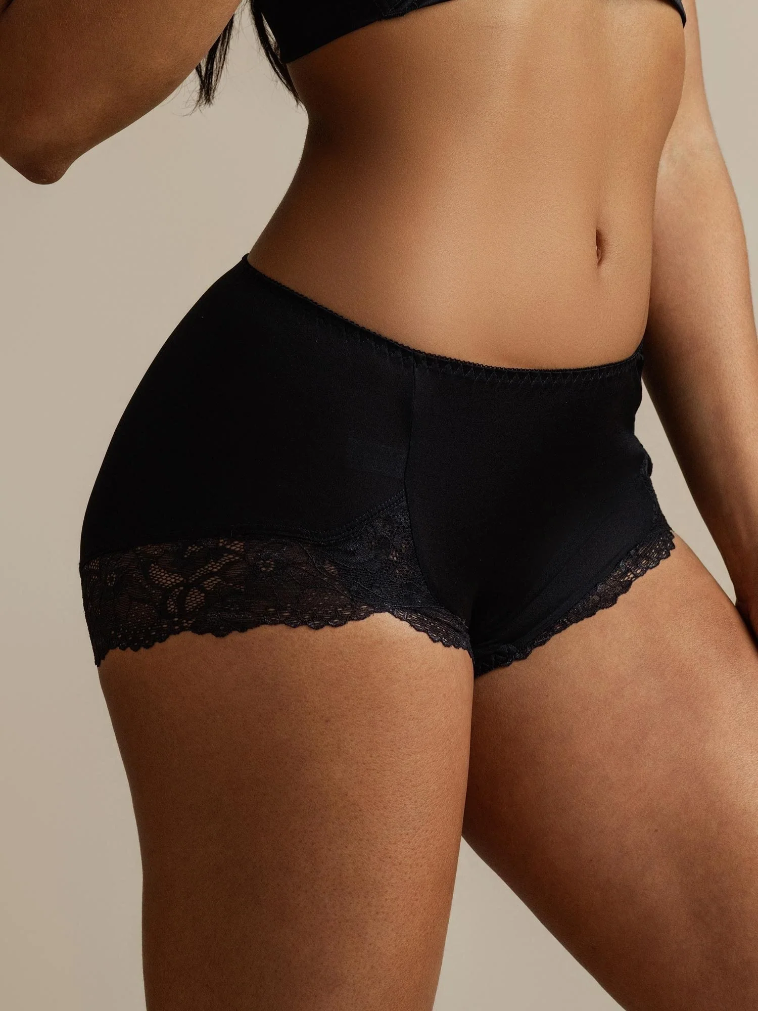 Pure Silk Lace Trim Panty - Image 35